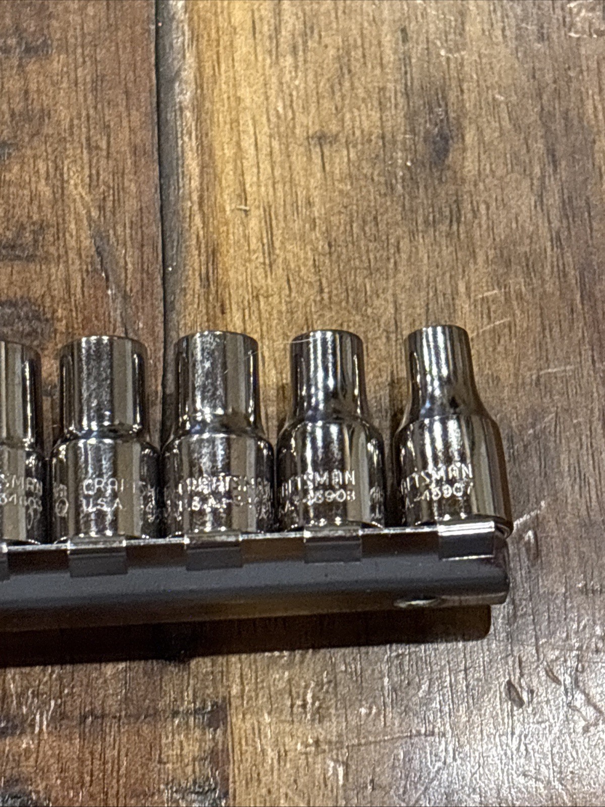 Craftsman 1/4” Laser Shallow Socket Set 4mm – 14mm 1/4” Drive 6pt 12pc USA NOS