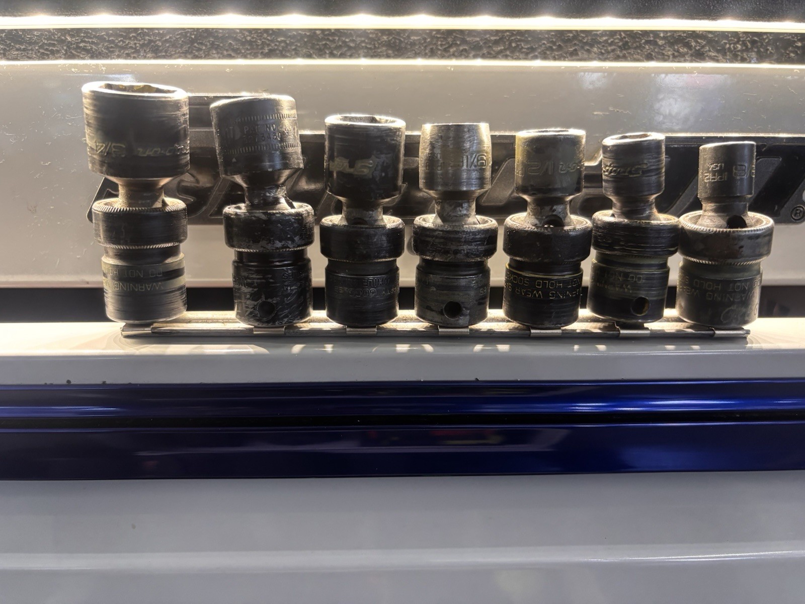 Snap On Tools 3/8″ Drive SAE Shallow Impact Socket Set 3/8 — 3/4