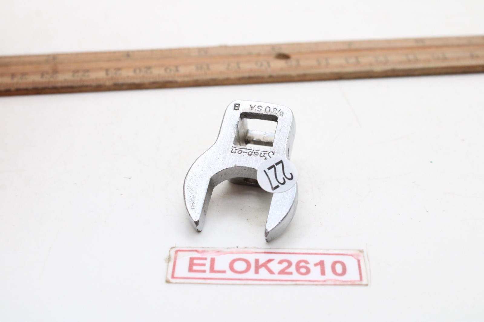 Snap-on 5/8″ 3/8″ Drive Crowfoot SAE Chrome 2-Way Mount Side Or Bottom USA