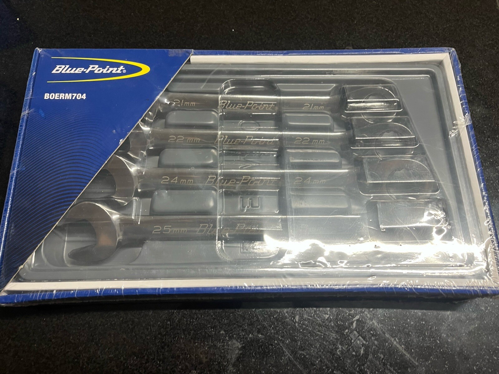Blue Point 4 pc 12-Point Metric 15° Offset Ratcheting Combination Wrench Set