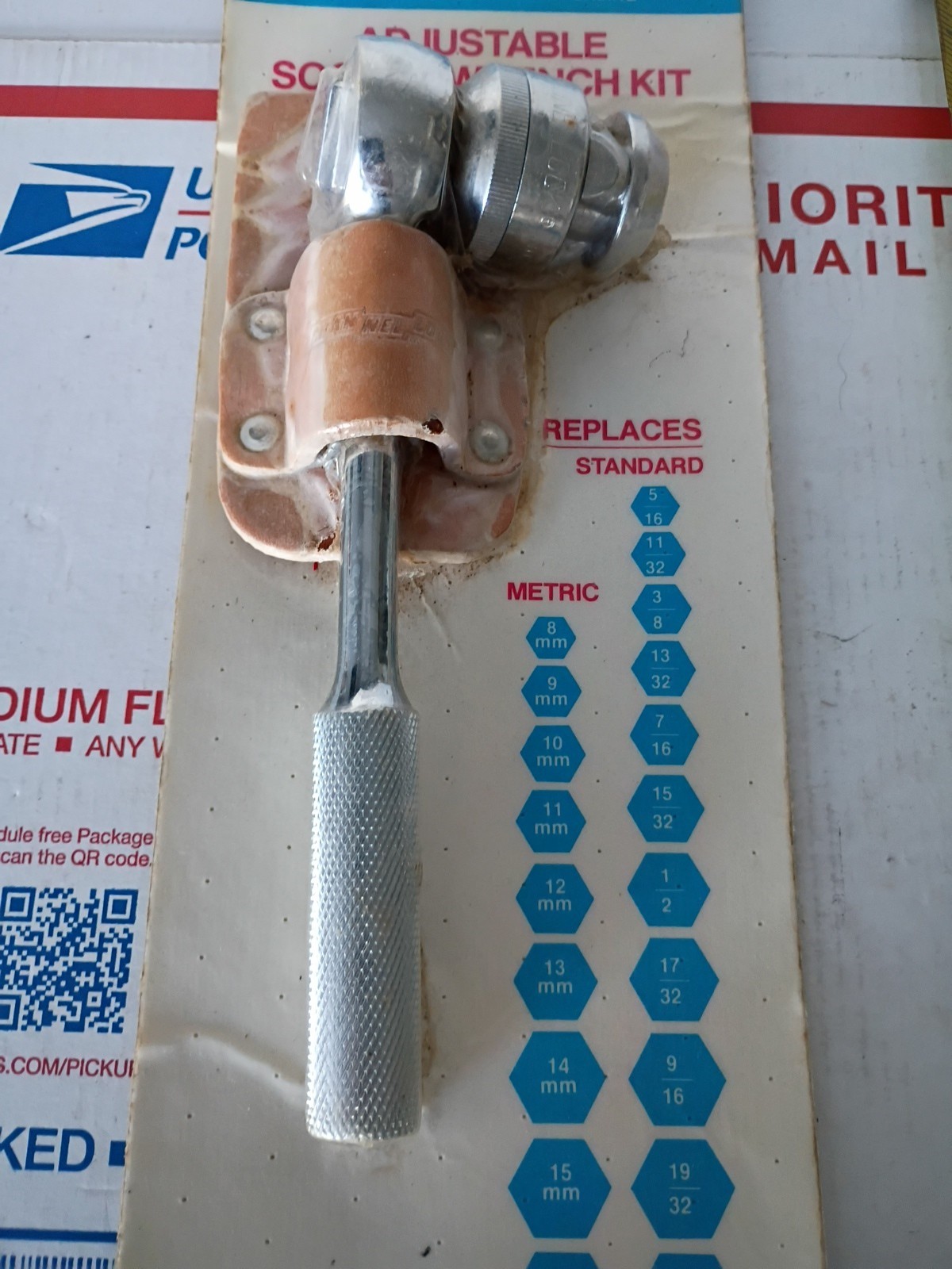 Channel Lock Adjustable Socket Wrench Kit 8″.