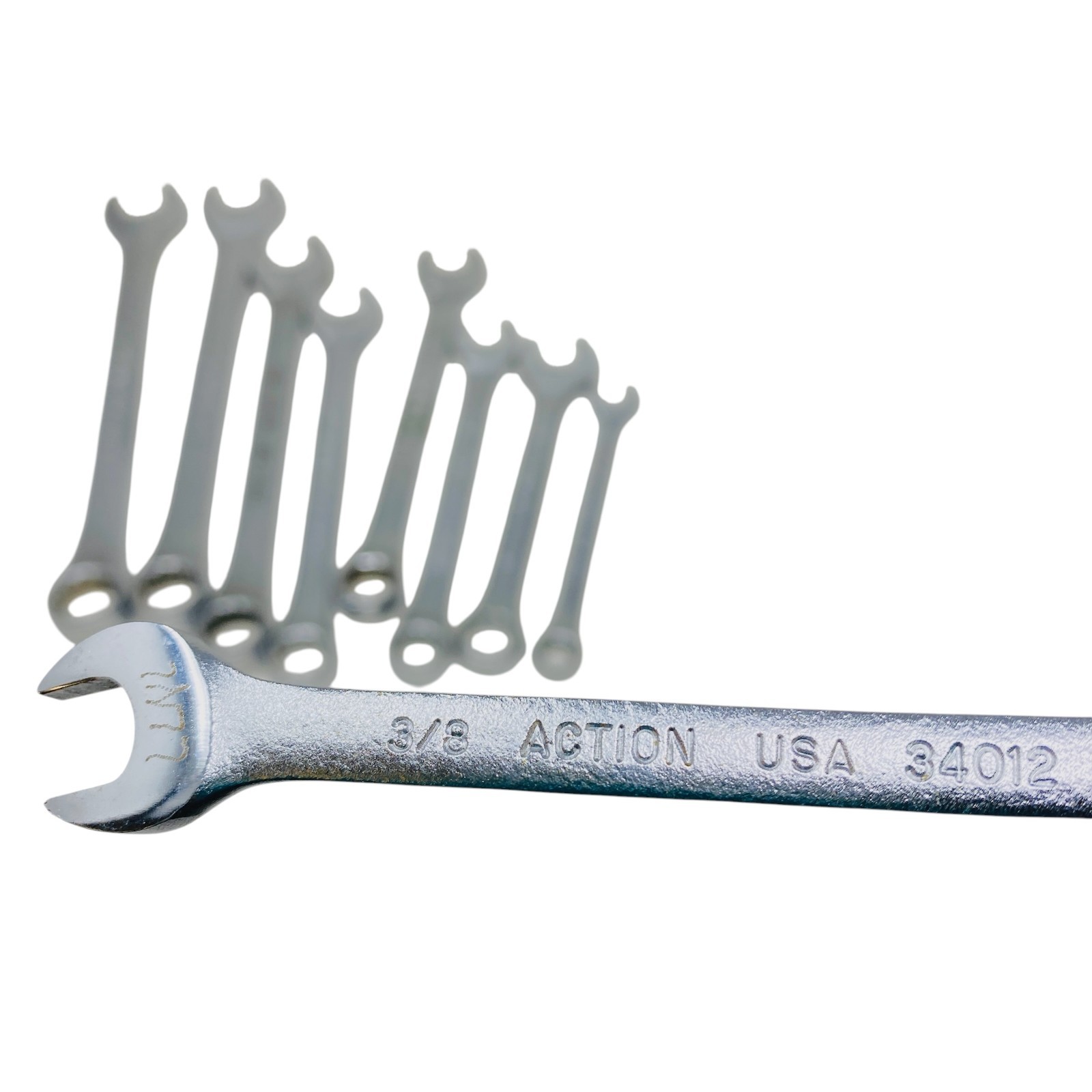 Action USA Combination Wrench Lot Set SAE Mechanics Hand Tools, 9 Pcs