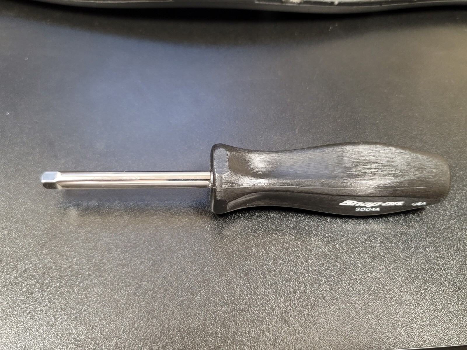 Snap-On 1/4″ drive Nut Driver Spanner 7-1/4″ Black Hard Handle Standard Shank