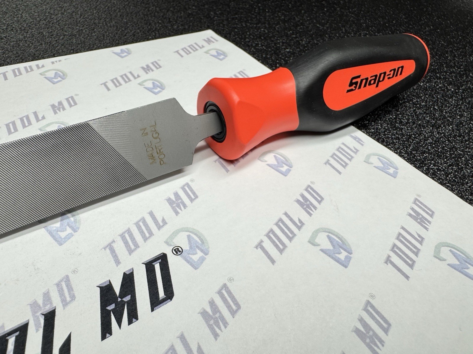 Snap-on Tools NEW ORANGE Soft Grip Flat 10” Length Blade Mill File SGHF616B 10MA