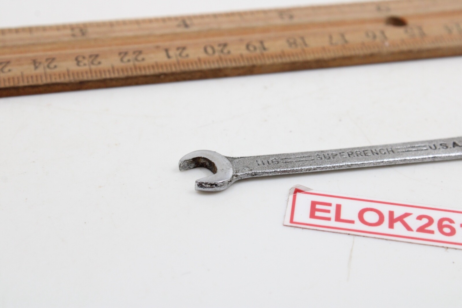 Williams 1116 «Superrench» 1/4″ SAE Angle Head Open End Ignition Wrench USA