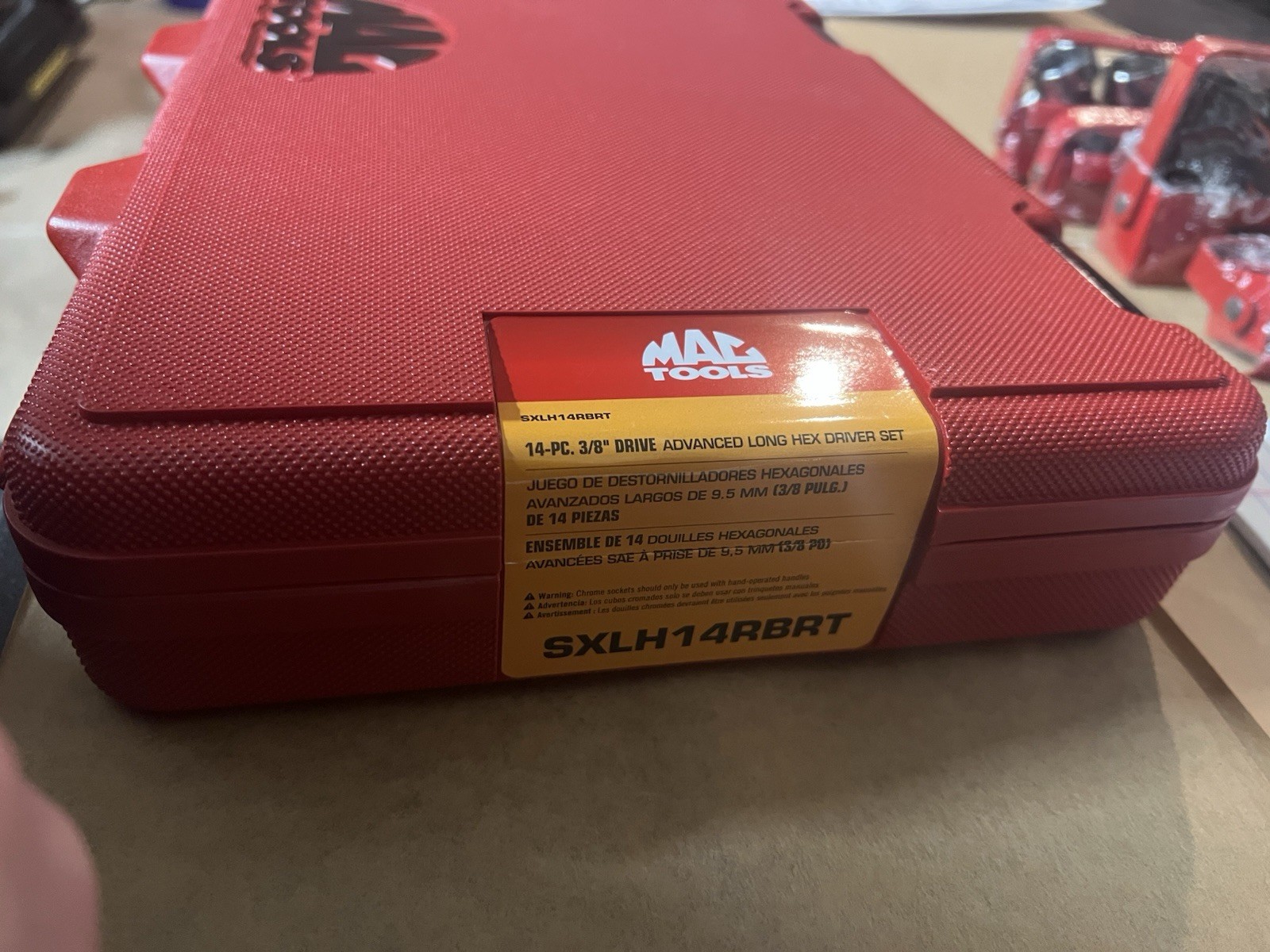 Mac Tools SXLH14RBRT 14-PC. 3/8” Drive Advanced Long Hex Driver Set