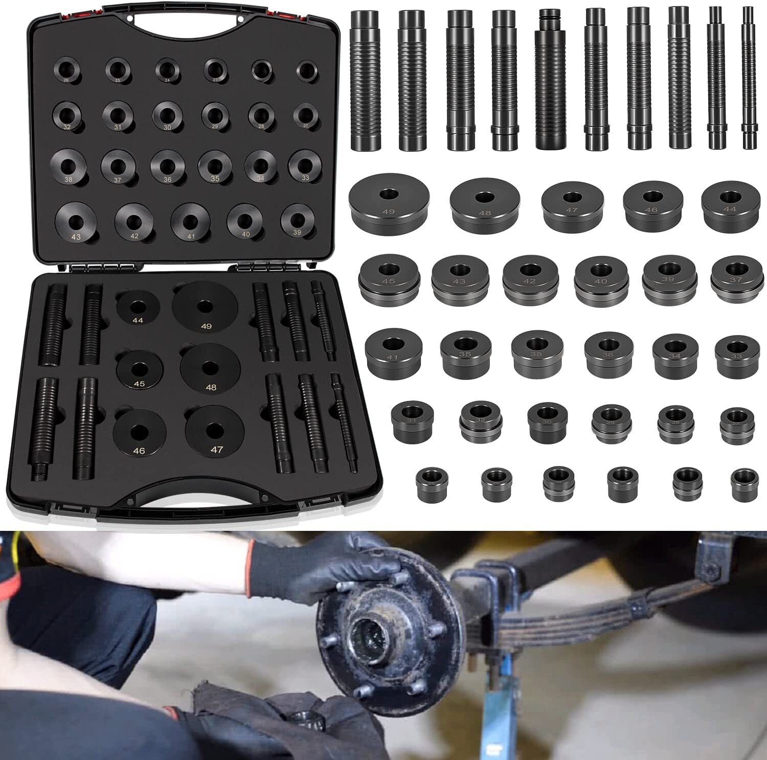 For Chrysler GM Ford Transmissions T-0220-39 Master Bushing Driver Tool Kit,39Pc