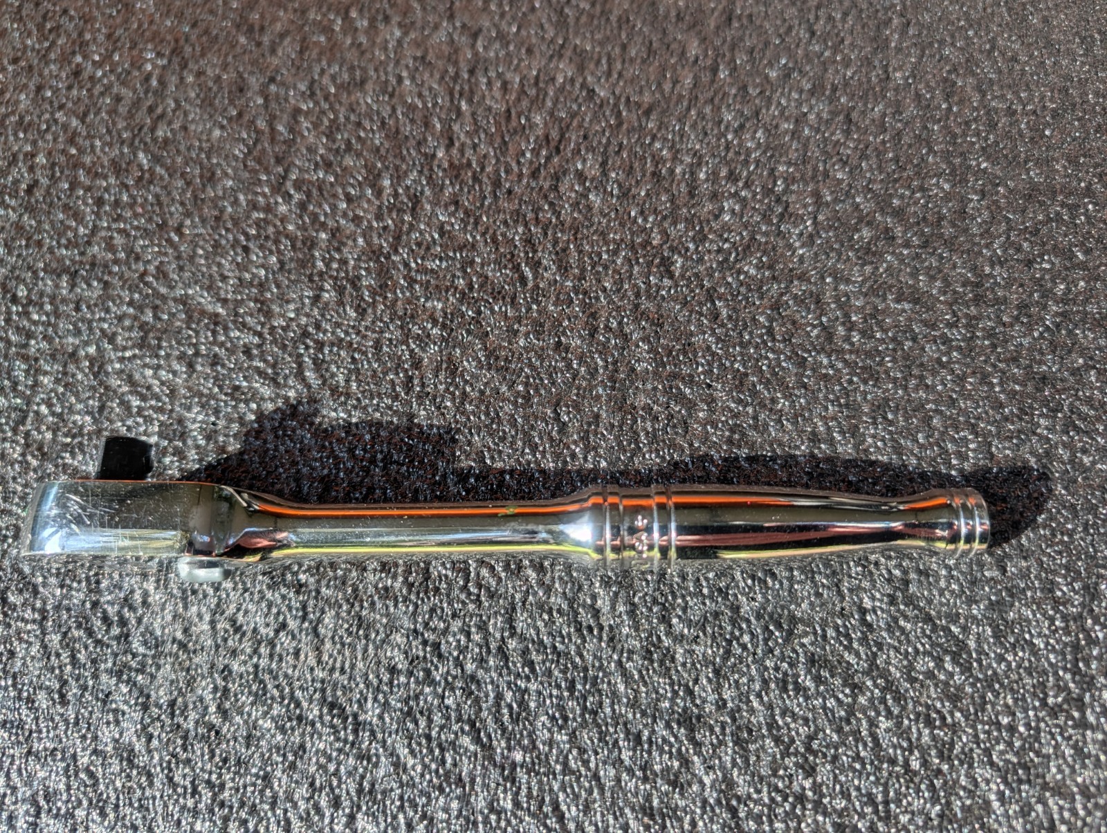 Snap-on used F80 80 Tooth 3/8 Dr. Standard Handle Chrome Ratchet USA