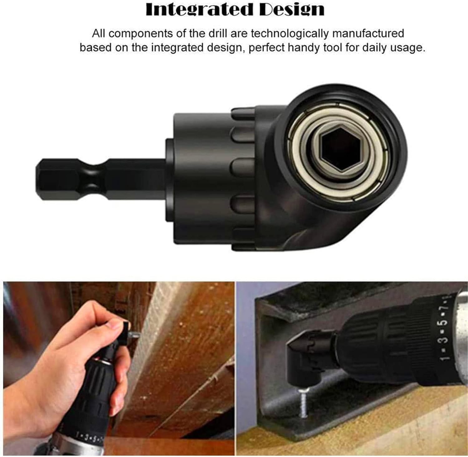 Impact Grade Socket Adapter Set – 3 Pcs Extension Drill One Size, 4p*black