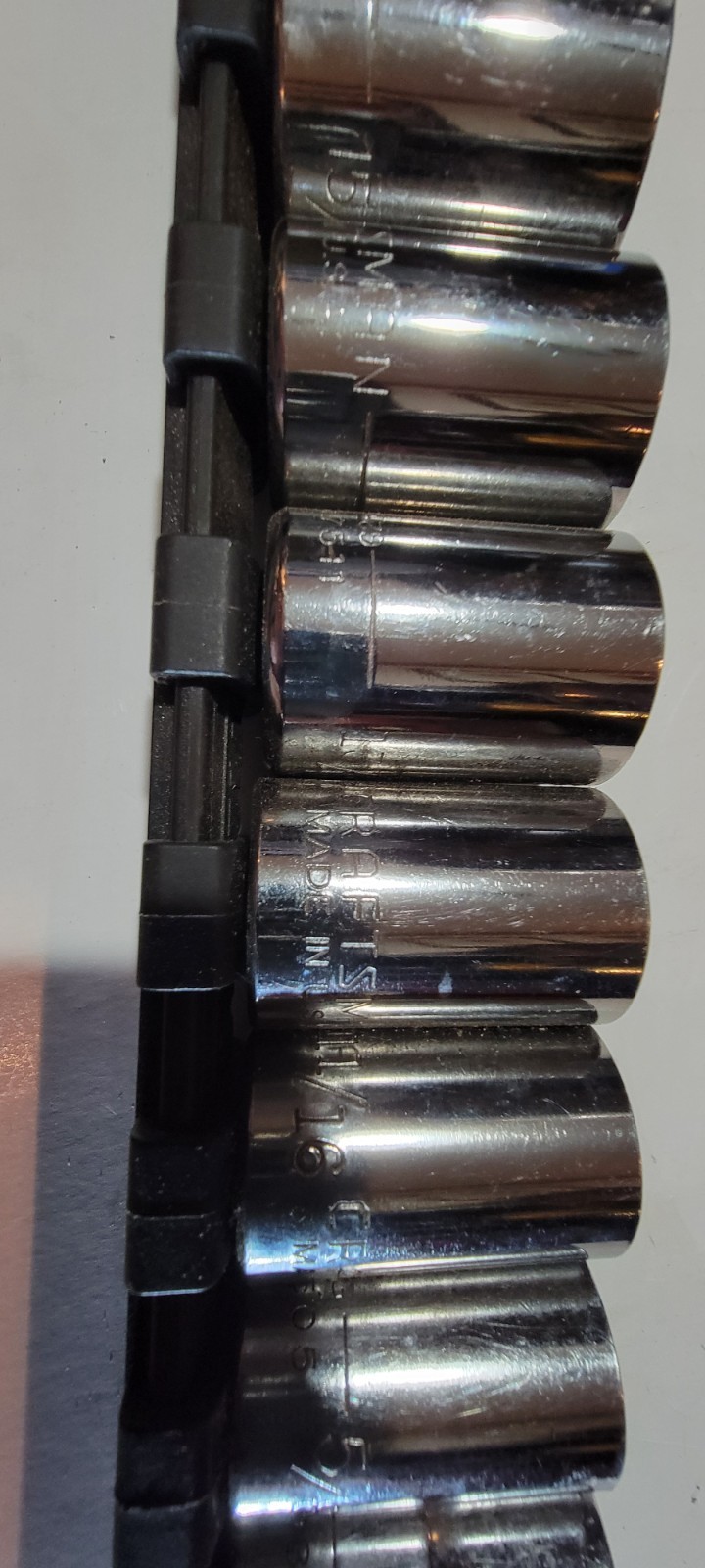Craftsman 11 Piece 1/2″ Drive Standard SAE 12 Point Socket Set 3/8-1 USA