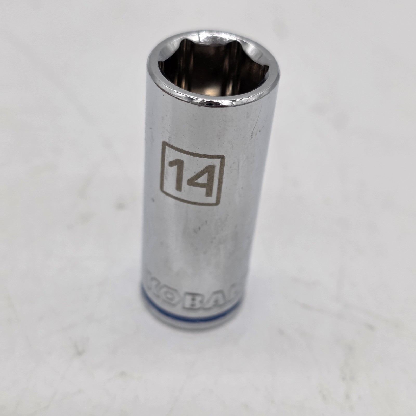 Kobalt 338127 14mm 1/4″ Drive Deep 12-Point Chrome Socket 6 COUNT