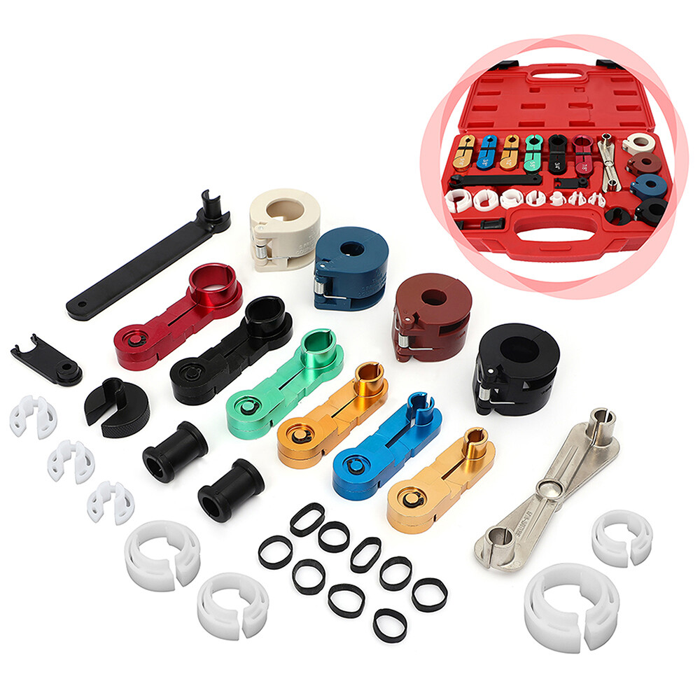 22Pcs Fuel Air Conditioning A C Transmission Line Disconnect Oil Cooler Tool Set
