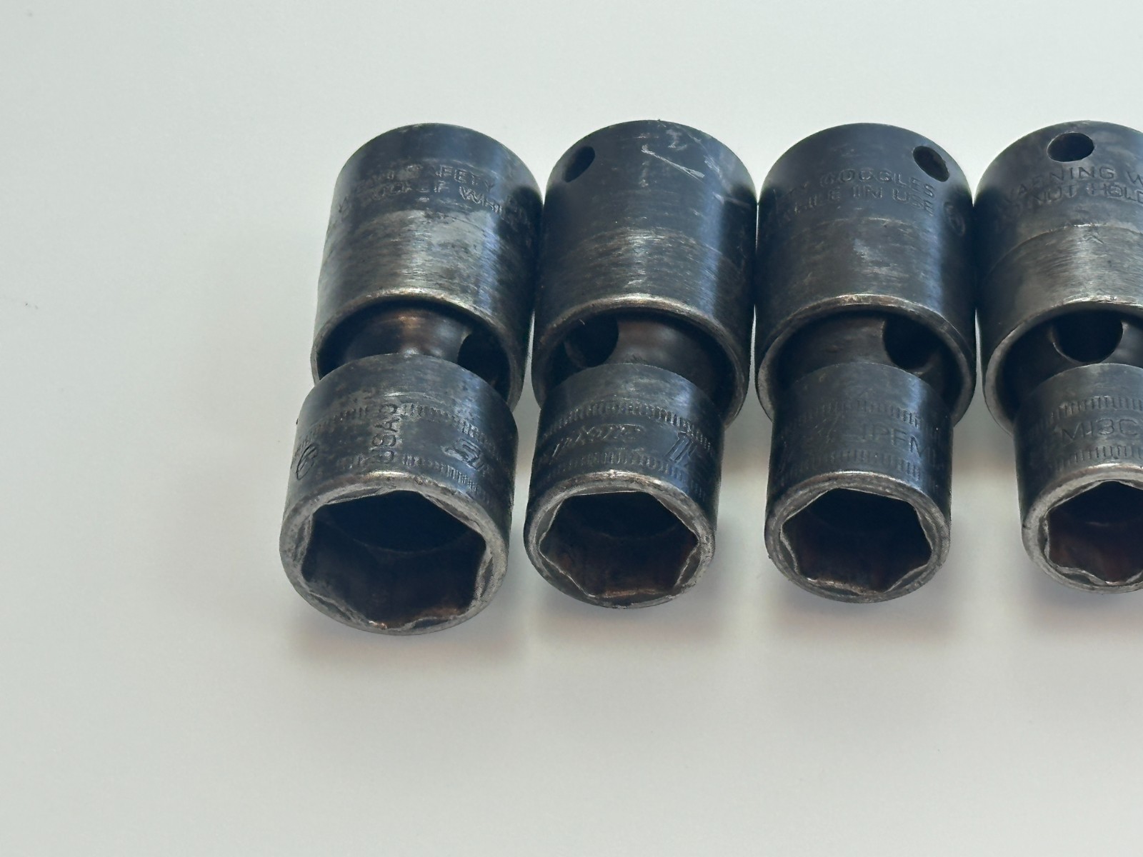 🇺🇸 Snap-on USA 6pc 3/8 Drive Metric 10-18mm Swivel Universal Impact Socket Set