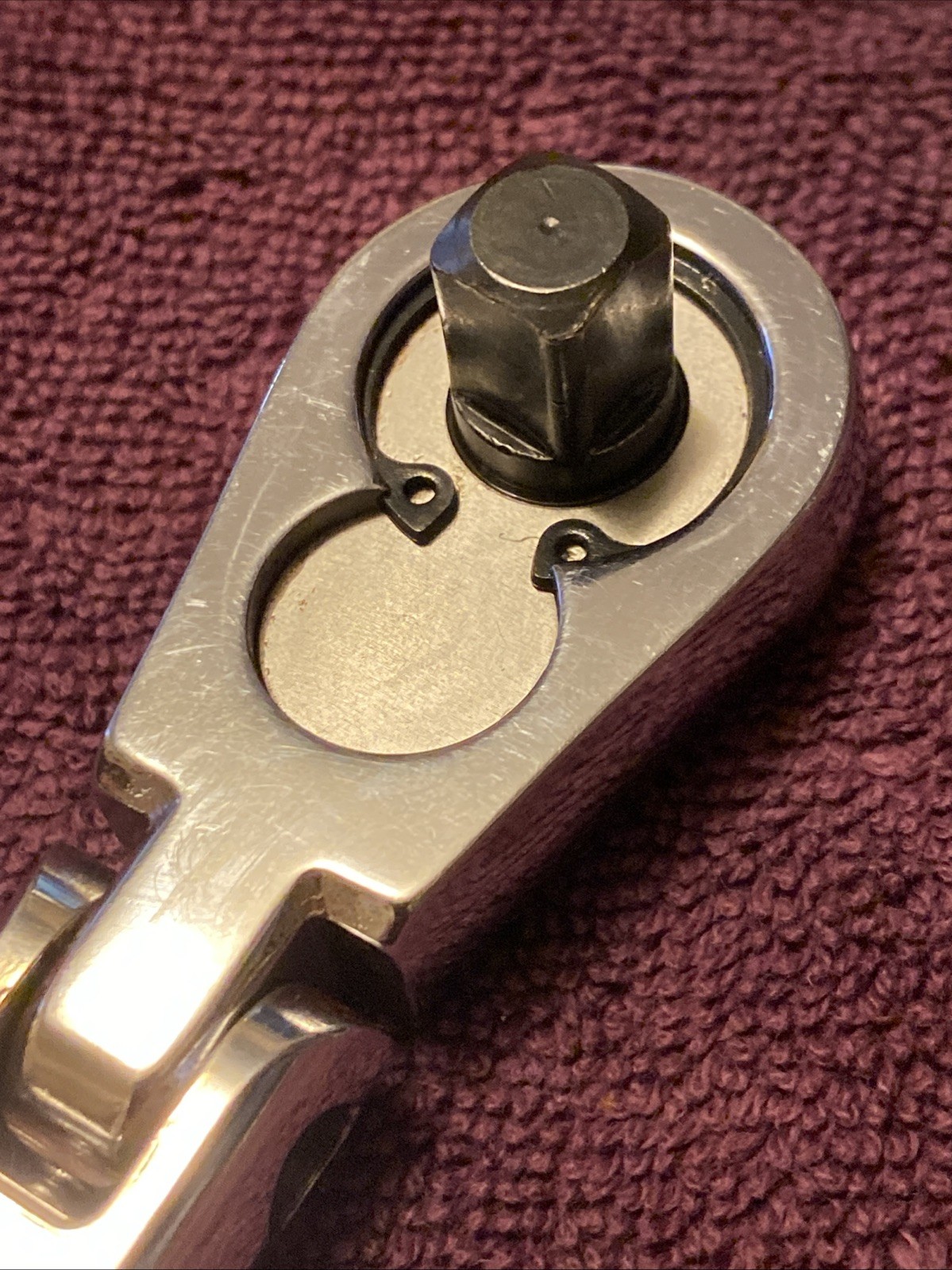 Vintage Craftsman 44834 VM 3/8” Drive Flex Head Stubby Ratchet USA Excellent