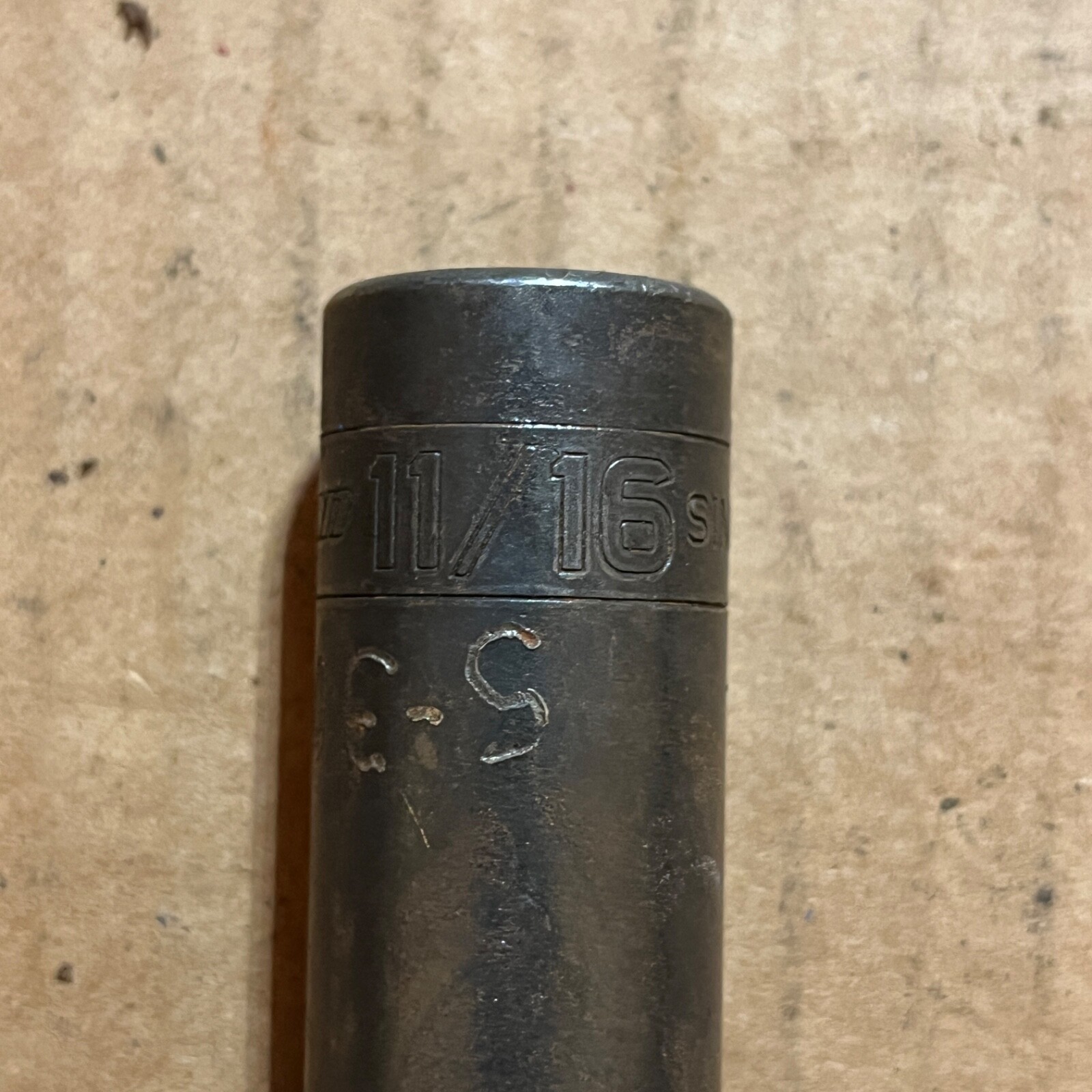 Snap-On SIMF220 3/8″ Drive 6-Point 11/16″ SAE Semi Deep Well Impact Socket – C