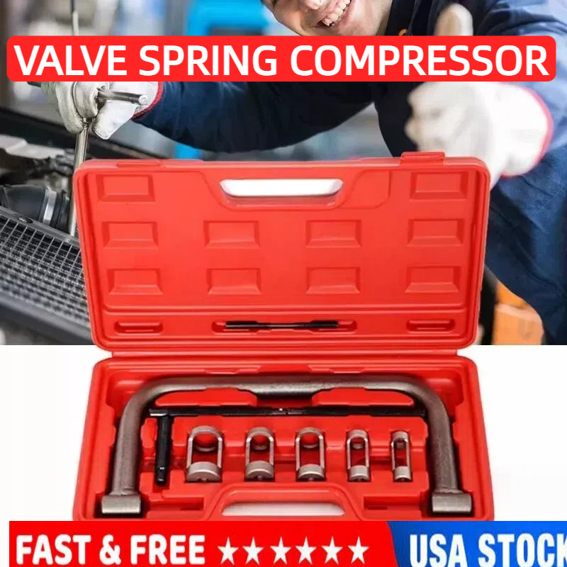 5 Sizes Valve Spring Compressor Pusher Automotive Tool For Car Motorcycle Kit US