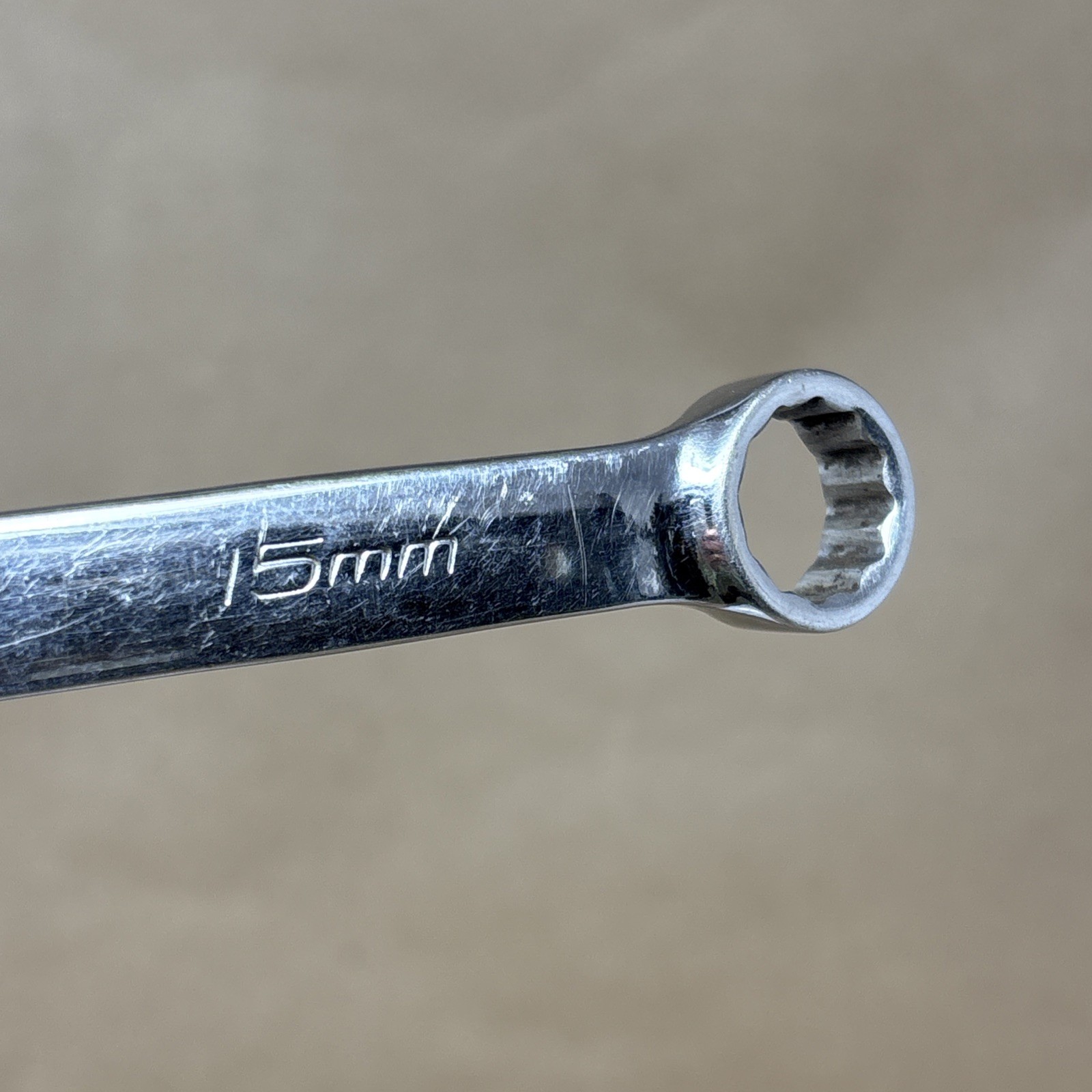 Snap On Tools USA 15mm Flank Drive Plus 12 Pt Combination Wrench SOEXM15