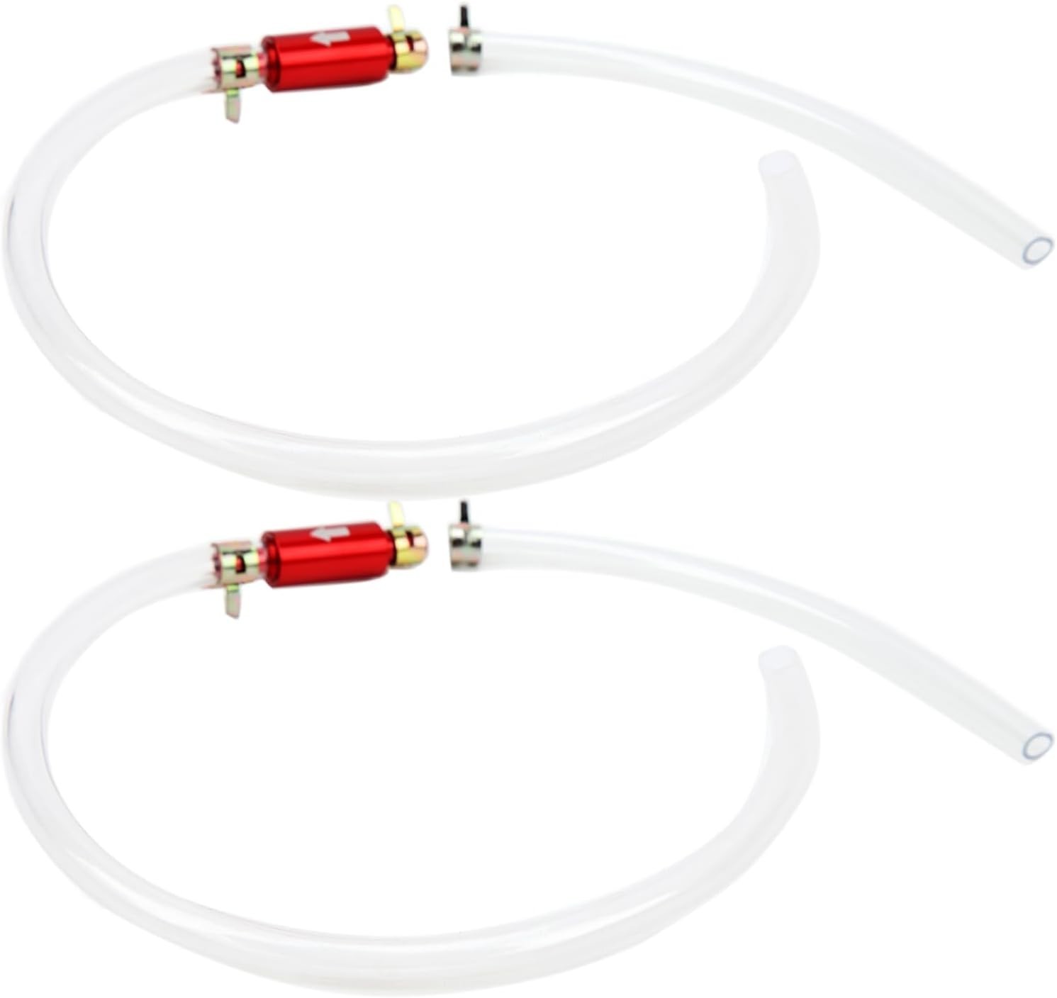 7-Pc Brake Fluid Stopper Hose Clamps + (2) 1-Way Valve Brake Fluid Bleeder Hoses