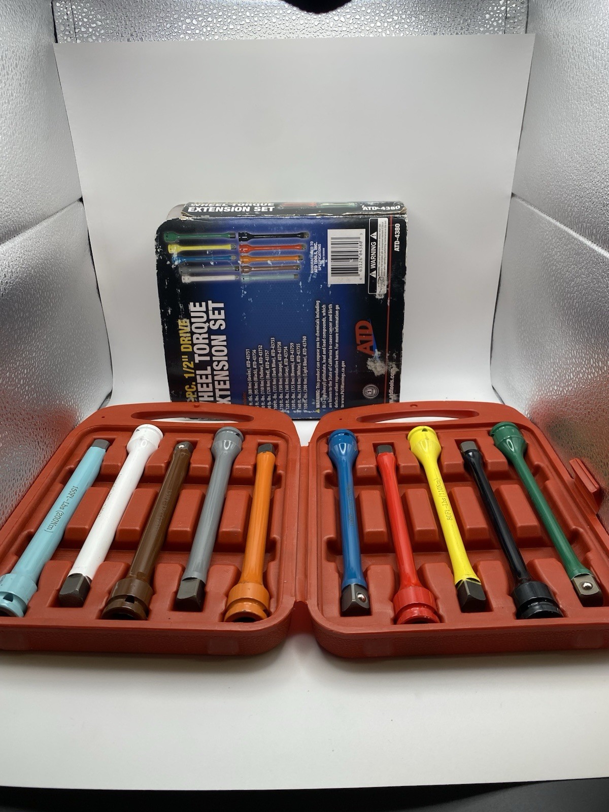 NEW ATD 4380 – 10 Pc. 1/2in. Dr. Wheel Torque Extension Set