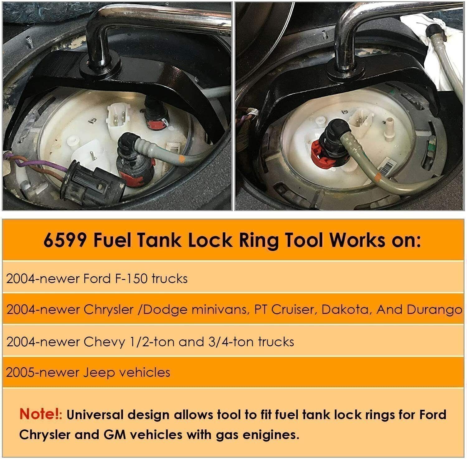 6599)Fuel Tank Lock Ring Wrench Tool Pump Removal Installer For Chrsyler Ford GM