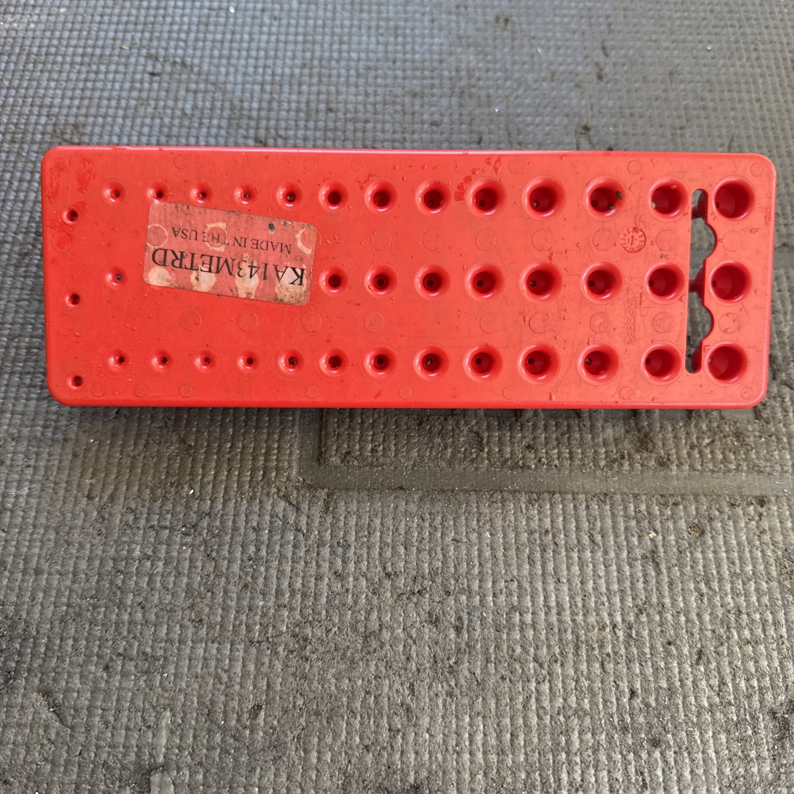 Snap On ka143metrd 1/4″ metric post 3 row socket tray red Broken Piece