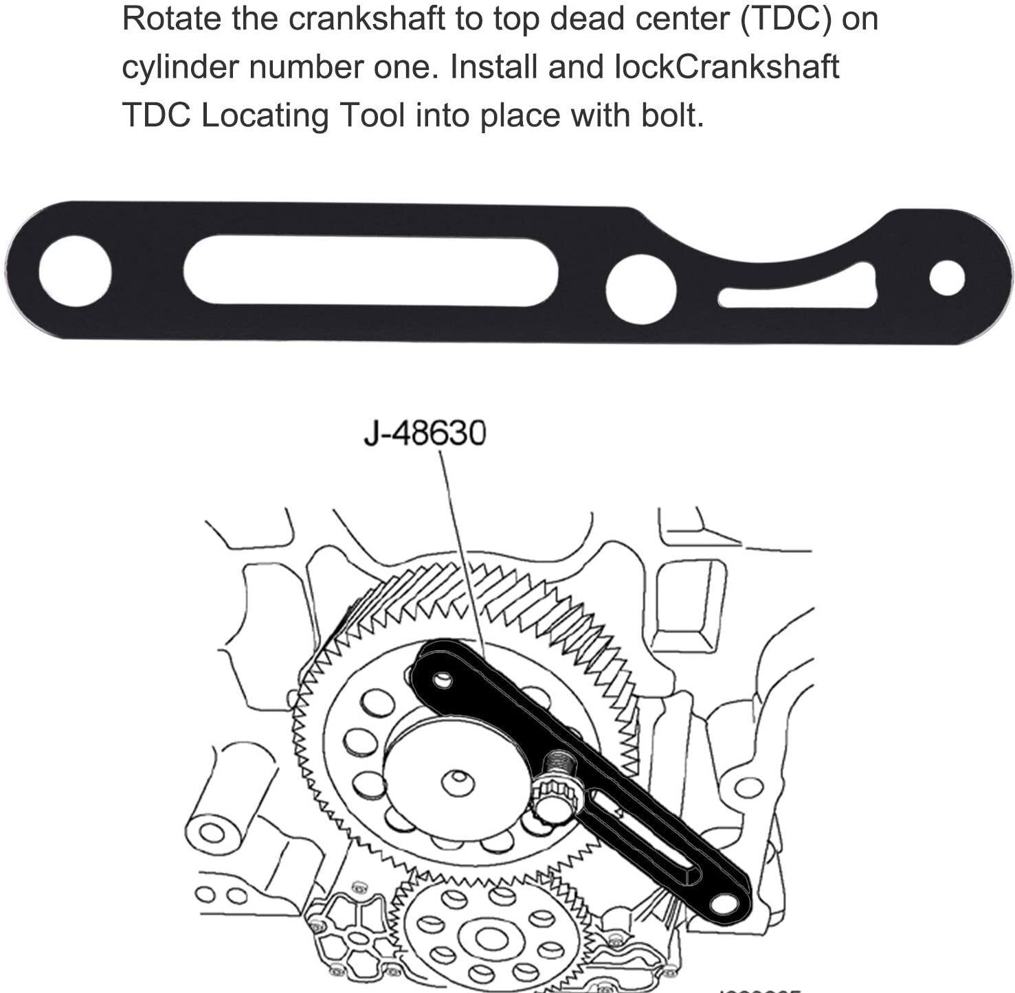 Idler 3 Cantilever J-47487 & Crankshaft TDC Locating Tool for Detroit DD13 DD15