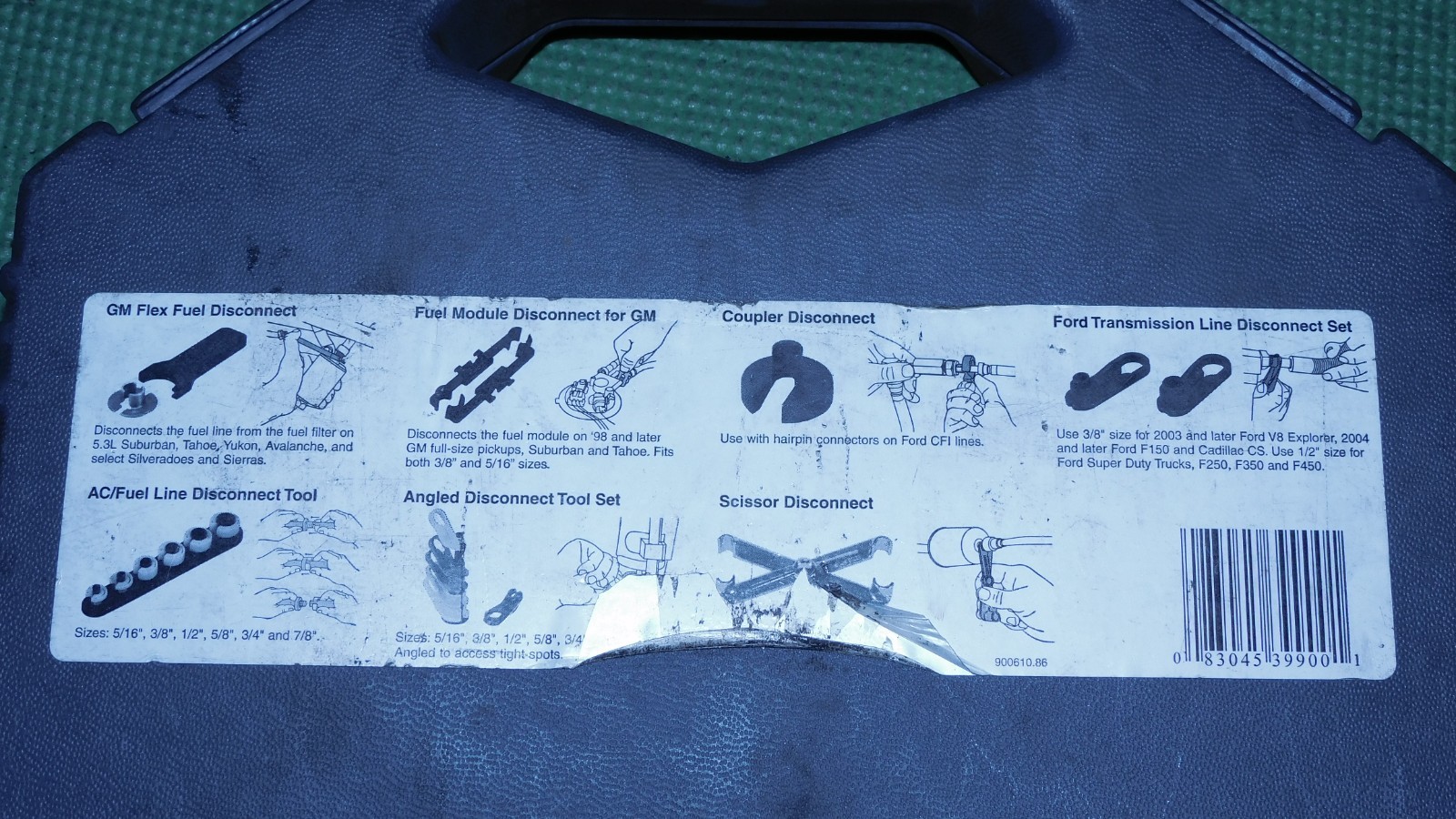 Lisle #39900 19pc A/C and Fuel Line Master Disconnect Tool Set, Premium Used.