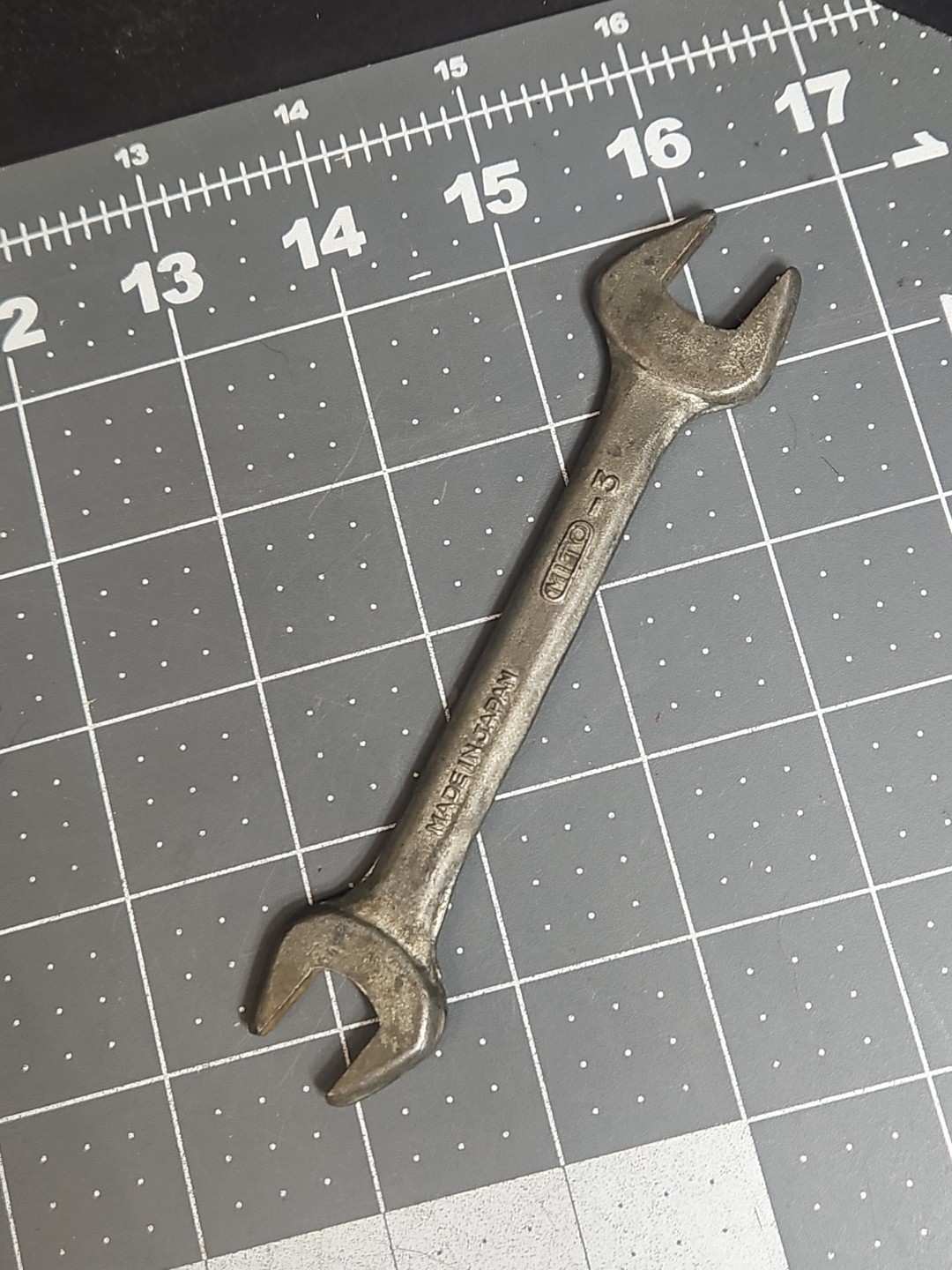Vintage KAWASAKI Motorcycle MITO-3 Tool Open End Wrench 12mm / 13mm Metric Ht2