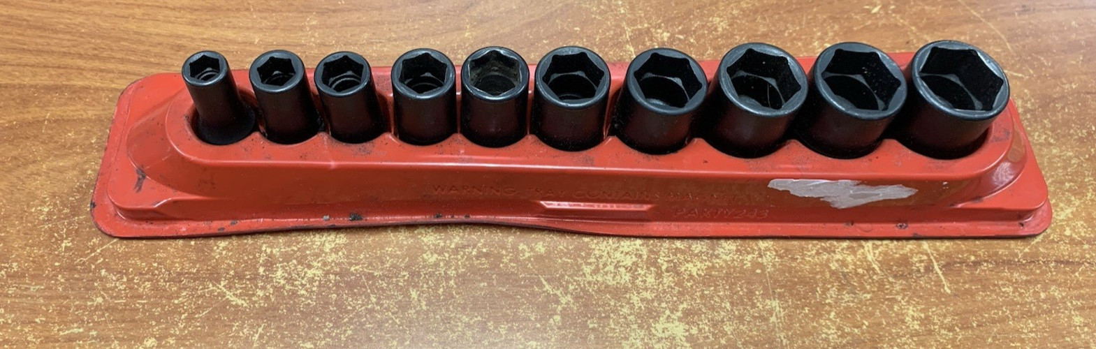 Snap On 10 Piece PAKTY243 Socket Set 5/16″-7/8″ IMFS with Holder