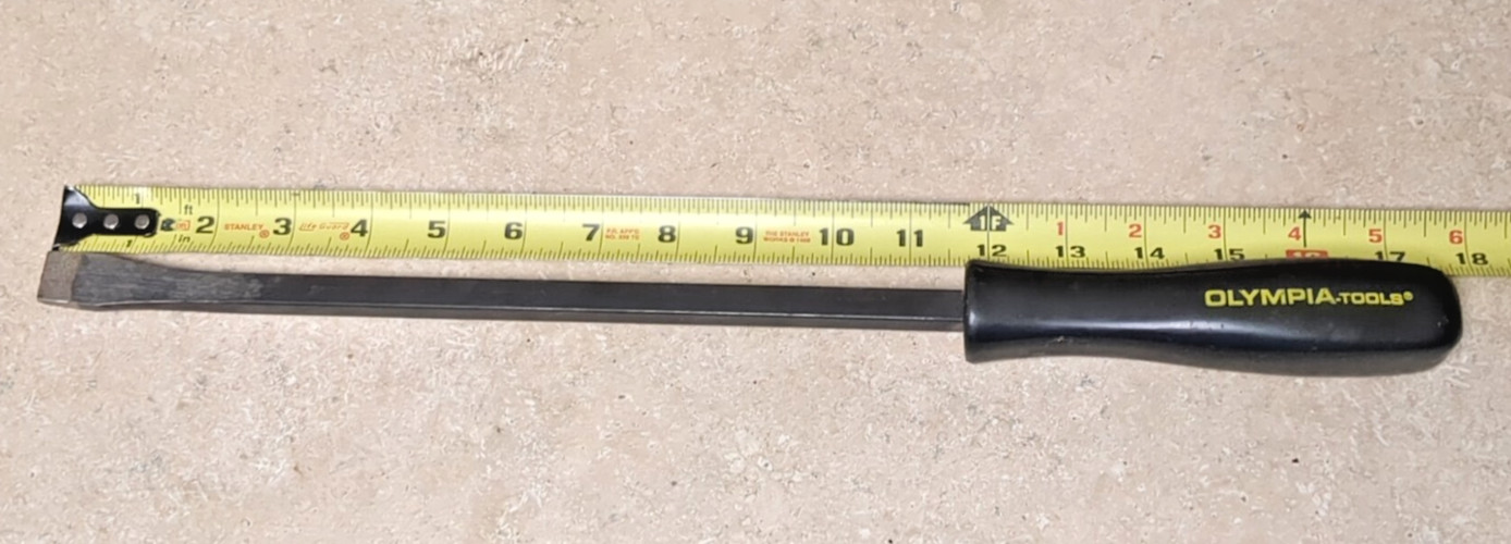 Olympia Tools, Mechanics Automotive Pry Bar 17 1/2” Hard Black Handle
