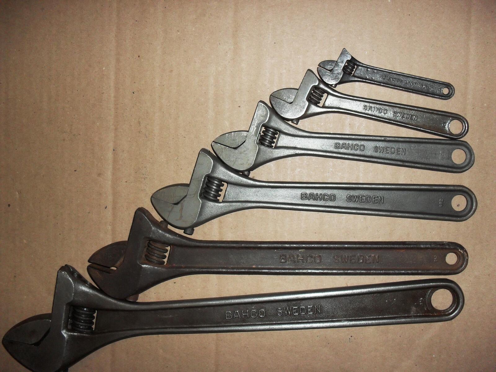 ELORA ADJUSTABLE WRENCHES; 18″ & 15″ & 12″ &10″ & 8″ & 6″ & 4″ MADE IN GERMANY