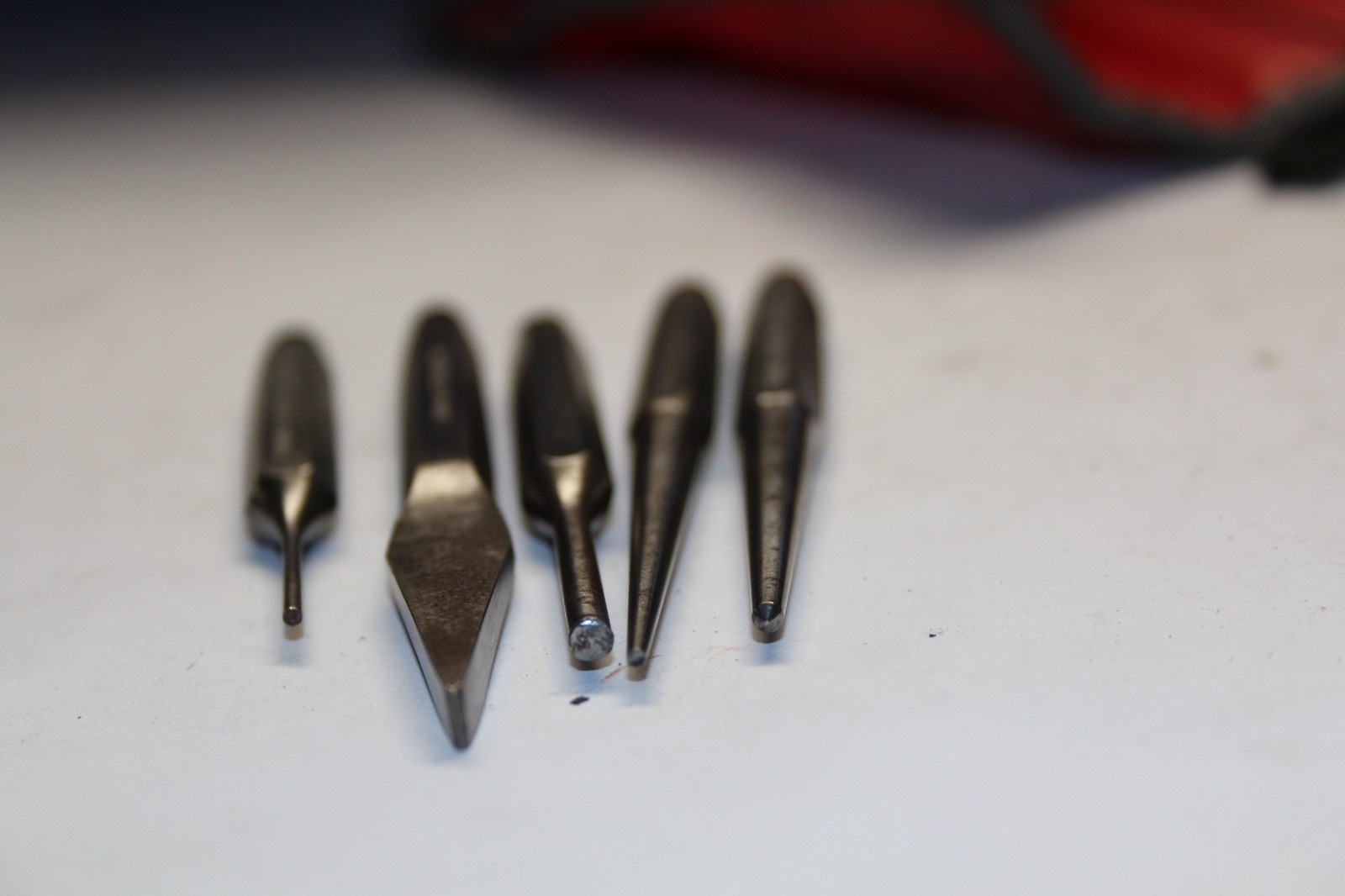 SNAP-ON TOOLS Midget Punch and Chisel Set 5 PIECES + CASE