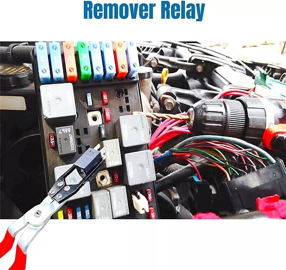 Relay Puller Pliers Relay and Fuse Remover Tool Automotive Relay FMM Fuses Pulle