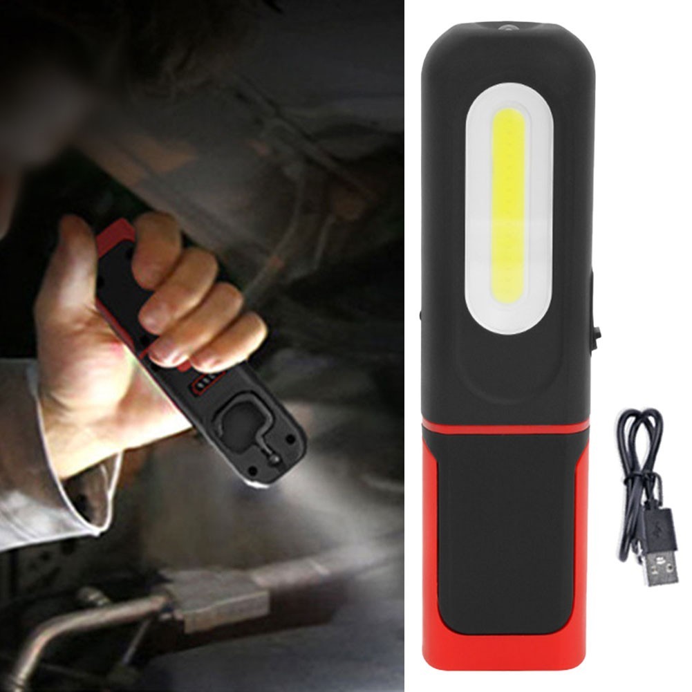 Bright and Portable COB LED Work Light with Magnetic Base Functionality