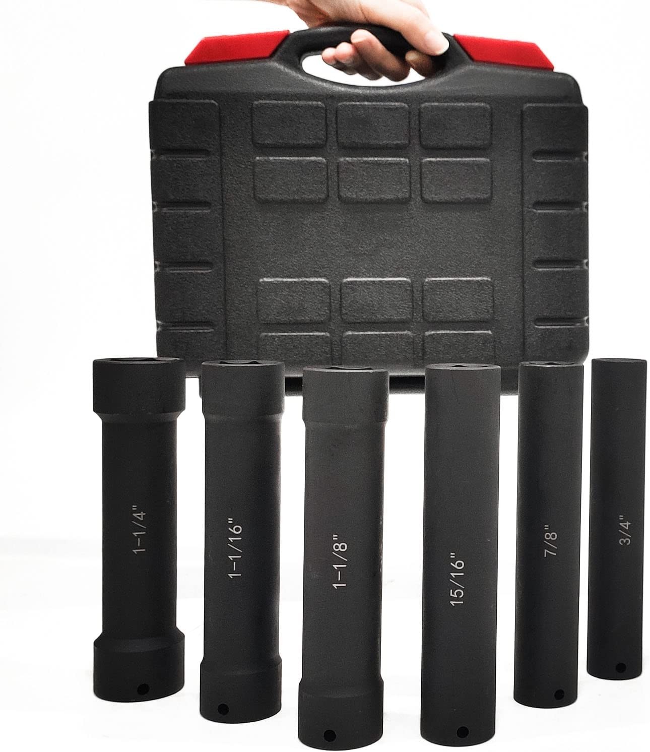 1/2 Inch Drive Heavy Duty Extended Length Extra-Deep Length Impact Socket Set