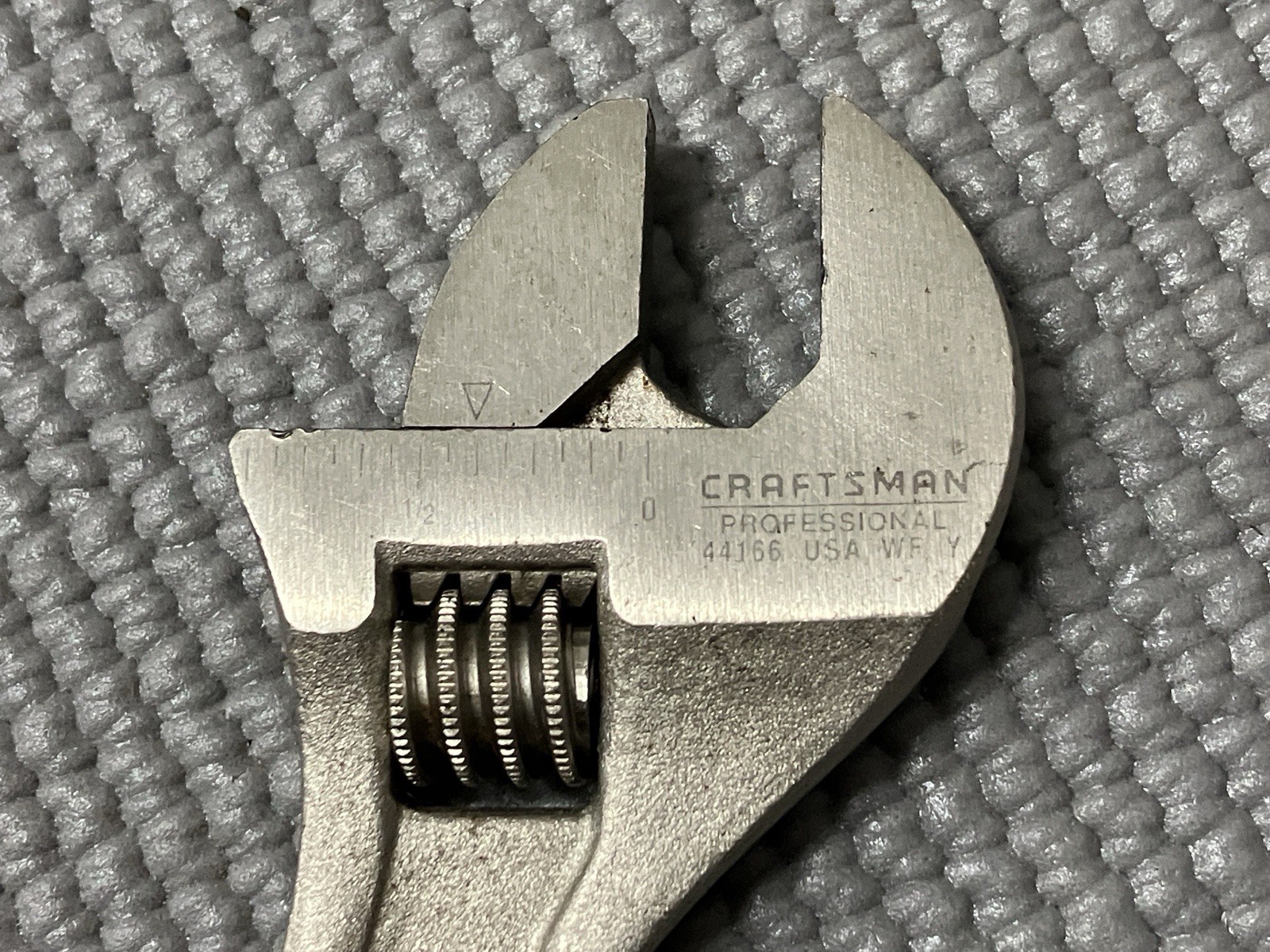 Vintage Craftsman Professional 6” Adjustable Wrench 44166 WF USA Red Black Rare!