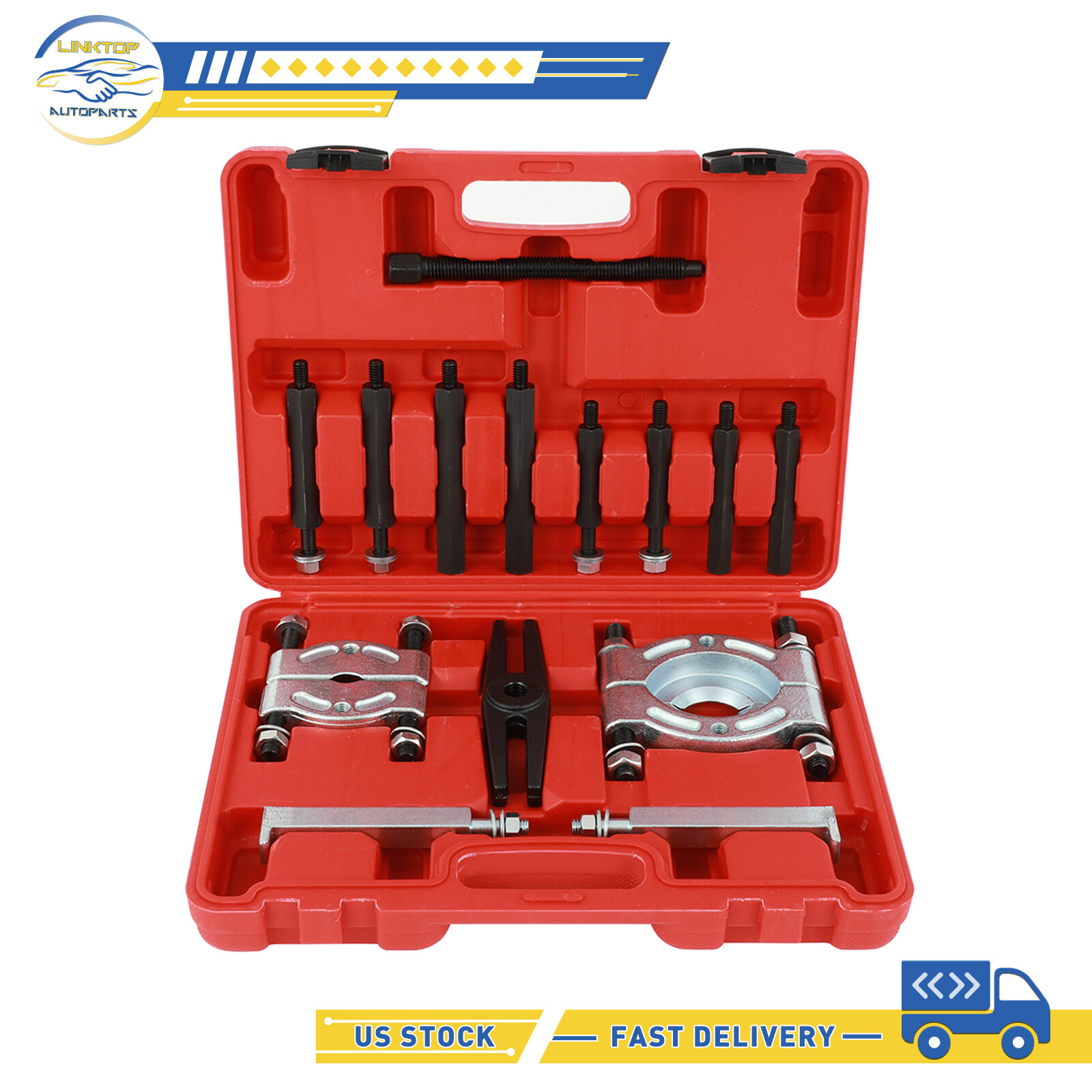 14Pcs 5 Ton Capacity Pinion Wheel Bearing Removal Kits Bearing Splitter Tool