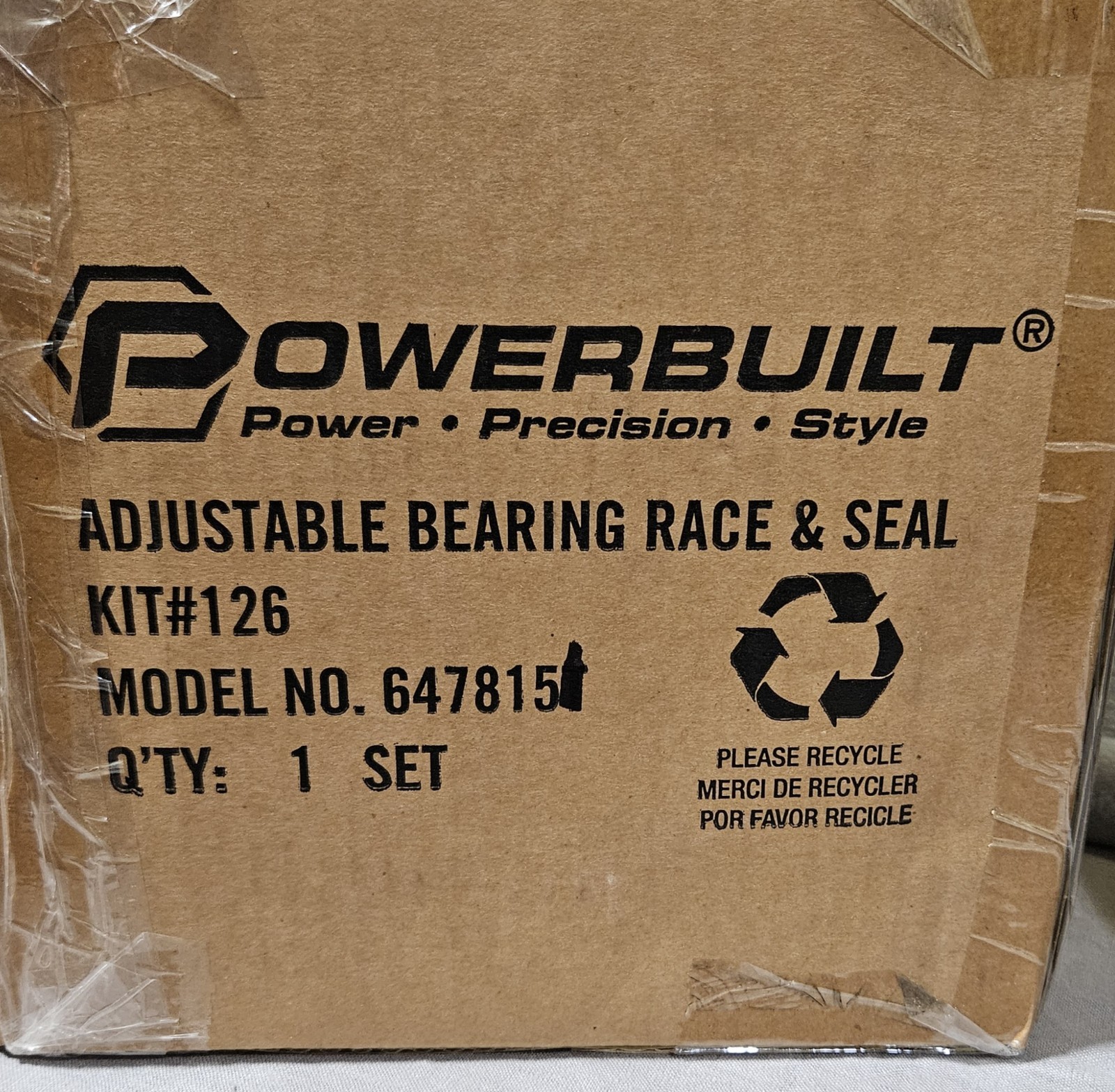 Powerbuilt Adjustable Bearing Race & Seal Tool Kit 126 647815 Sealed