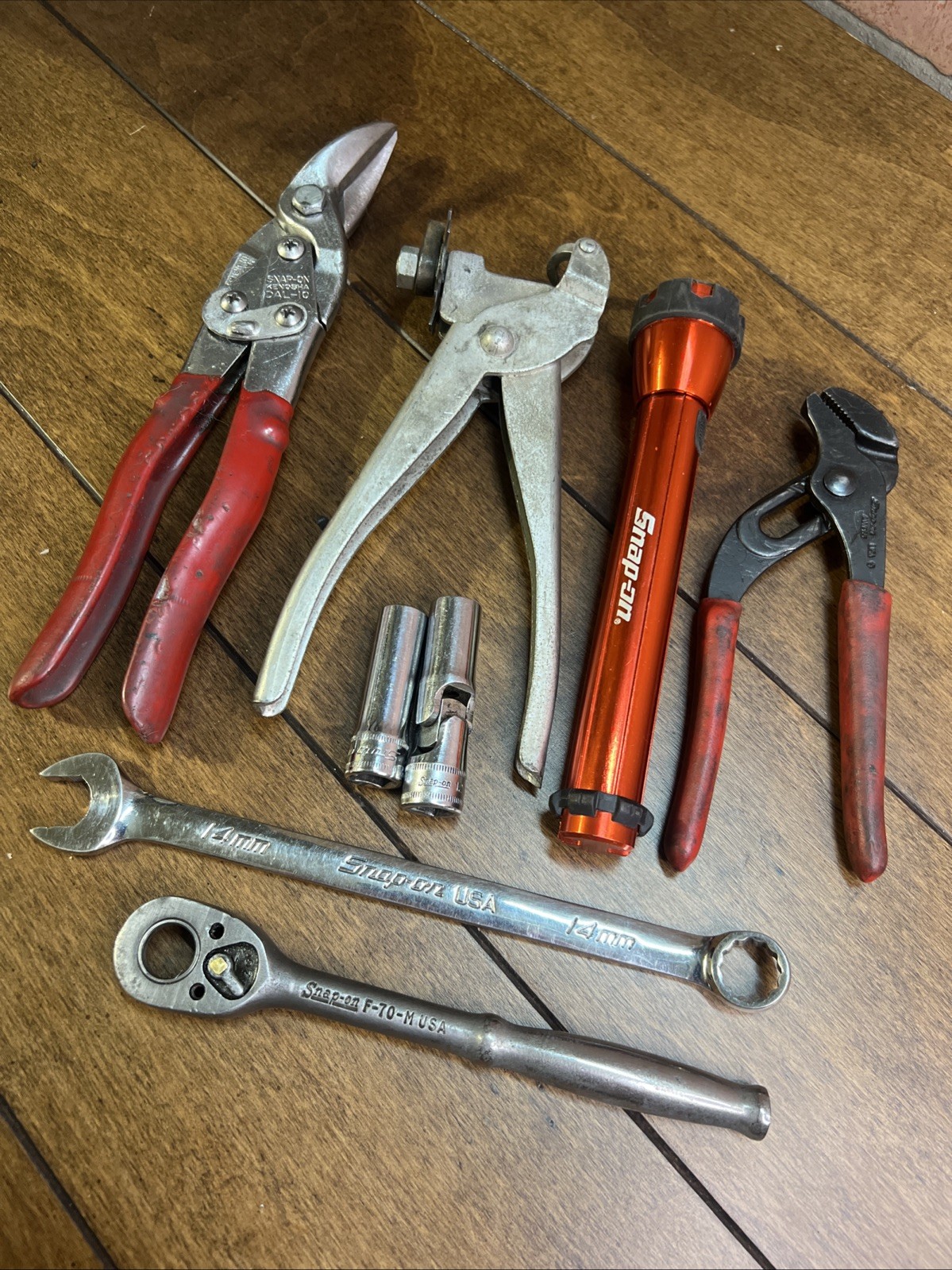 Snap On Blue Point Misc. Tool Lot Set Pliers Wrench Ratchet Sockets Snips
