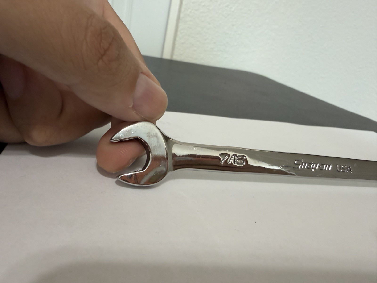 Snap-on Tools 7/16″ Reversible Flank Drive Plus Ratcheting Wrench SOXRR14A. USA