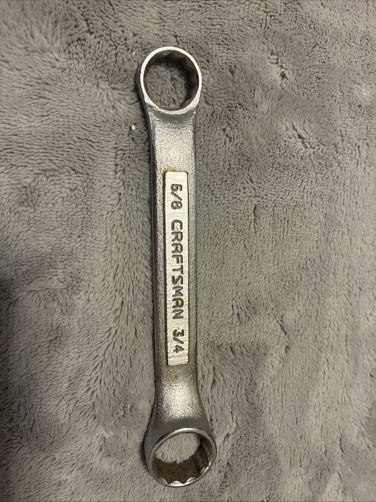Craftsman 5/8″ x 3/4″ Double Box End Wrench Stubby -VV-43862 12-pt ~ Made in USA