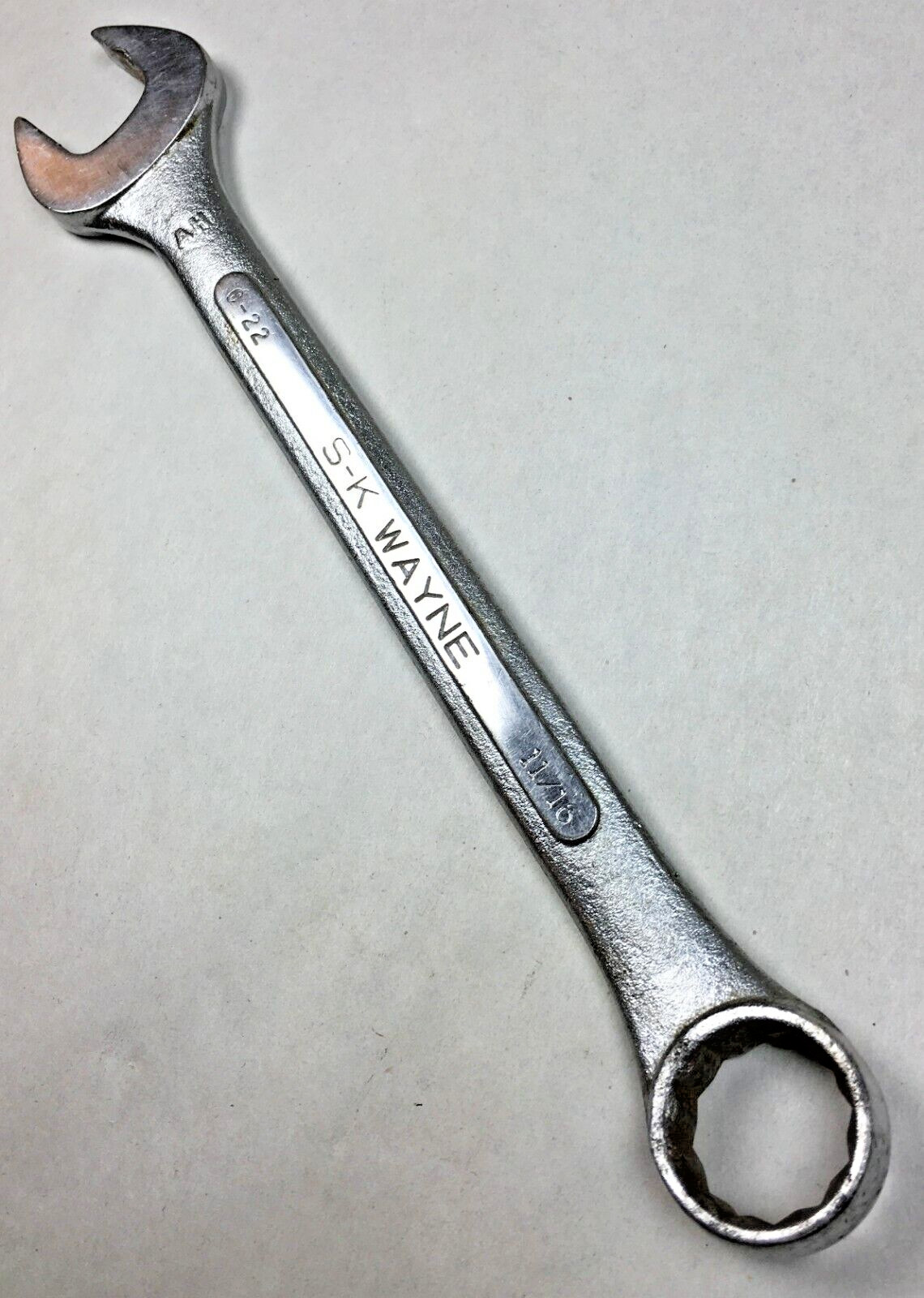 S-K Wayne Tools C-22- 11/16″ Combination Wrench 12-Point Forged Alloy USA S-K sk