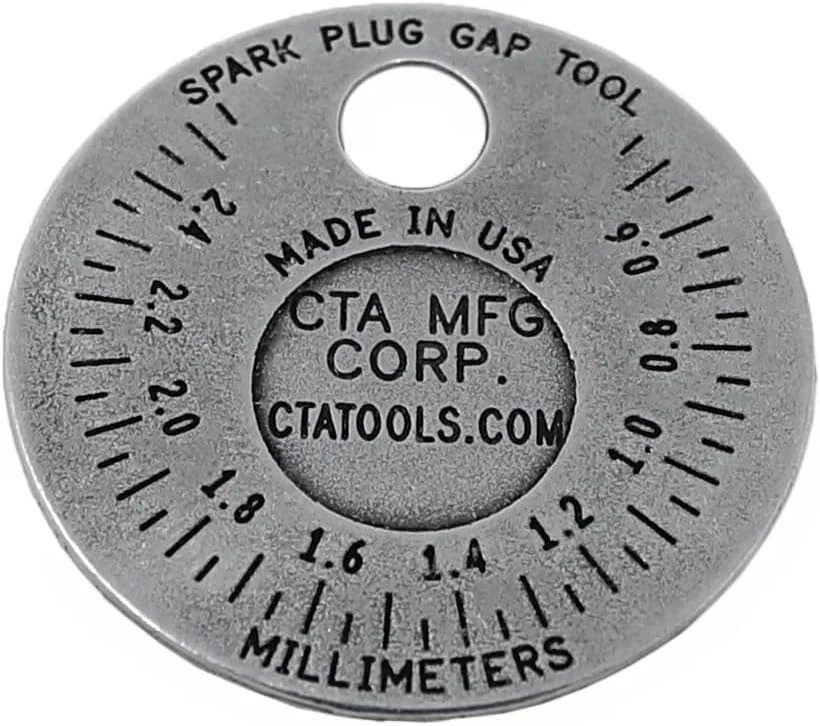 Professional Plated Steel Spark Plug Gapper with 0.020″–0.100″ Measurement Range