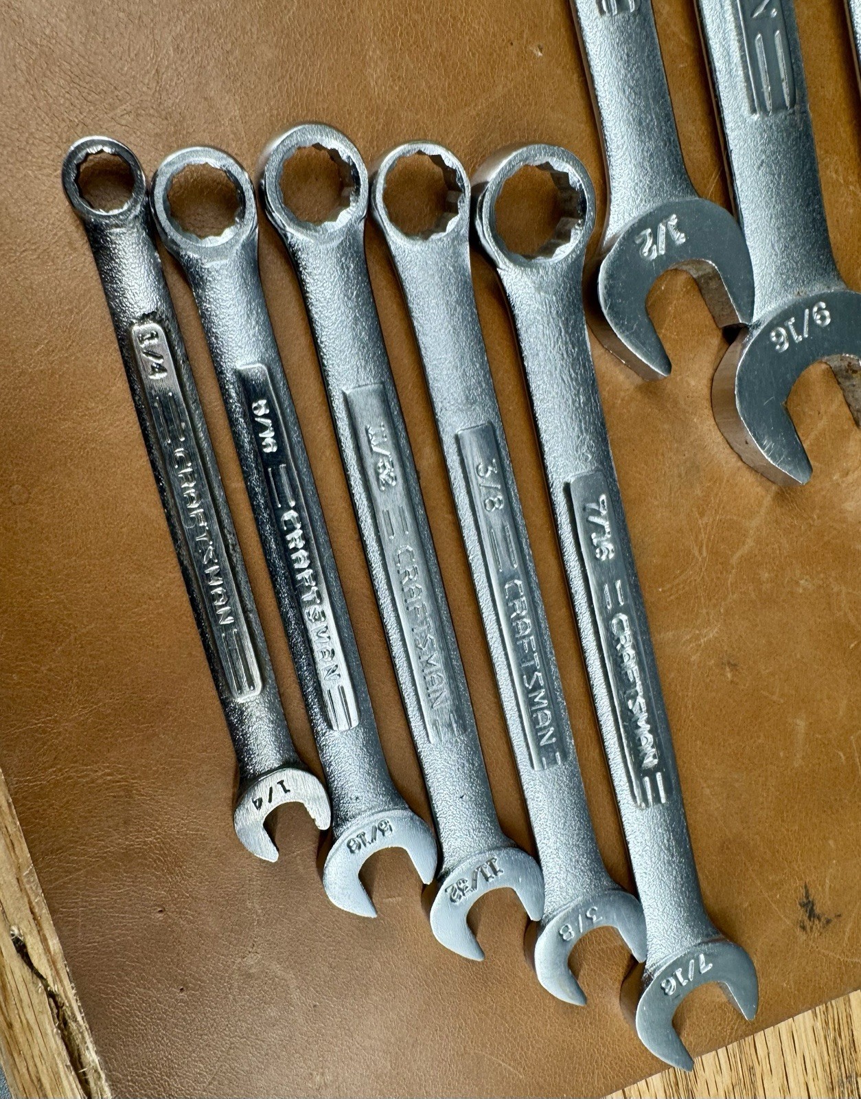 Vintage Craftsman 12 piece SAE Wrench Set =VV=series In Holder, USA, Excellent!