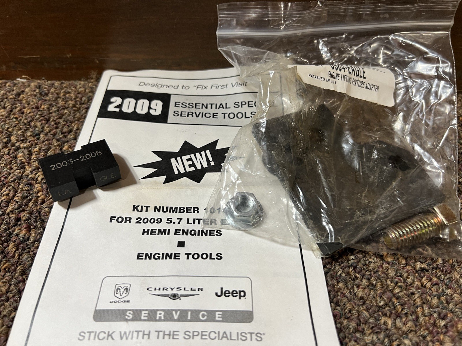 New Genuine Miller 8984 Hemi Engine Lifting Tool & Fulcrum