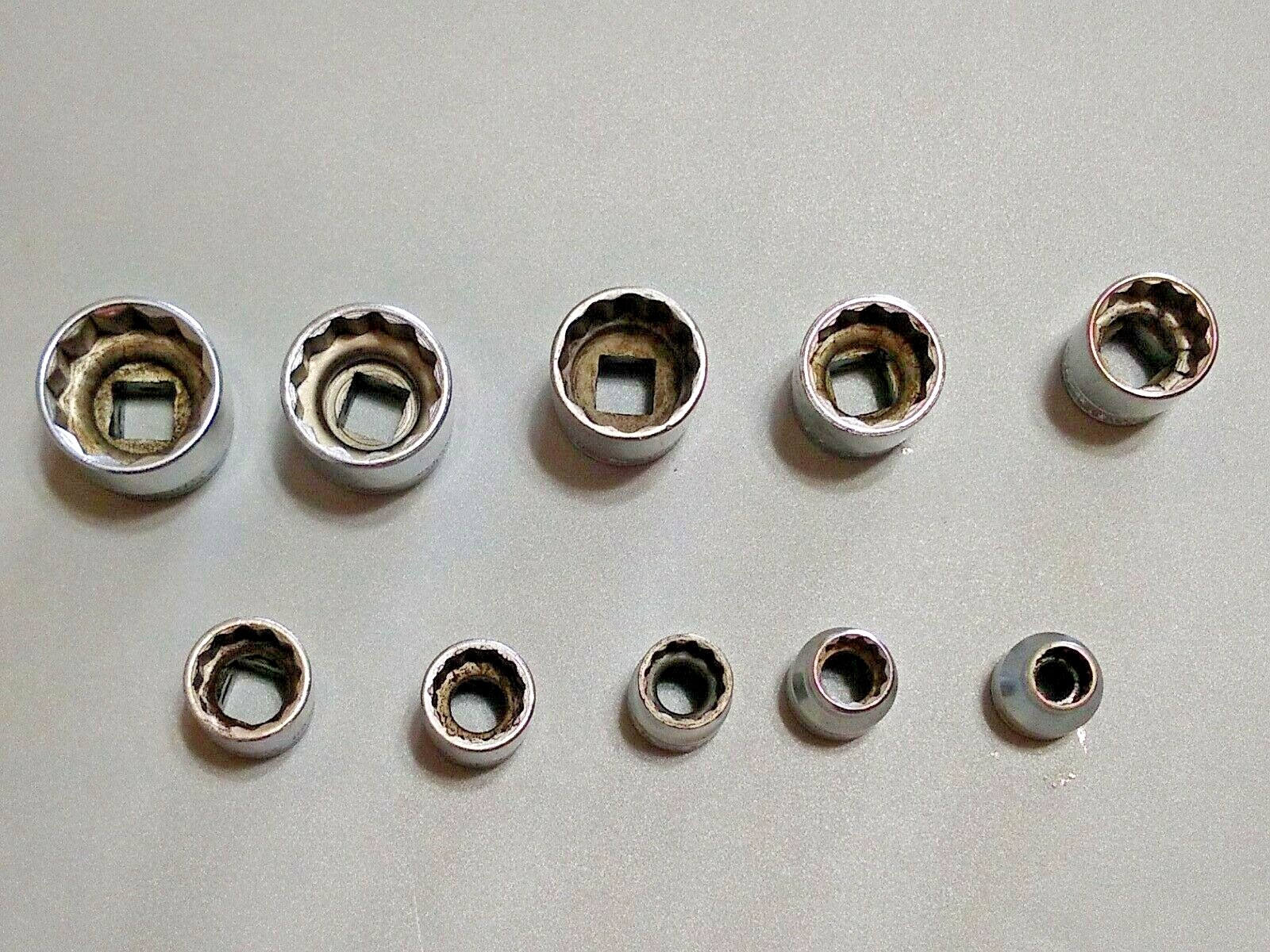 Snap On 10-Piece, 3/8″ Dr Socket Set, 5/16″ to 7/8″ Shallow 12Pt.