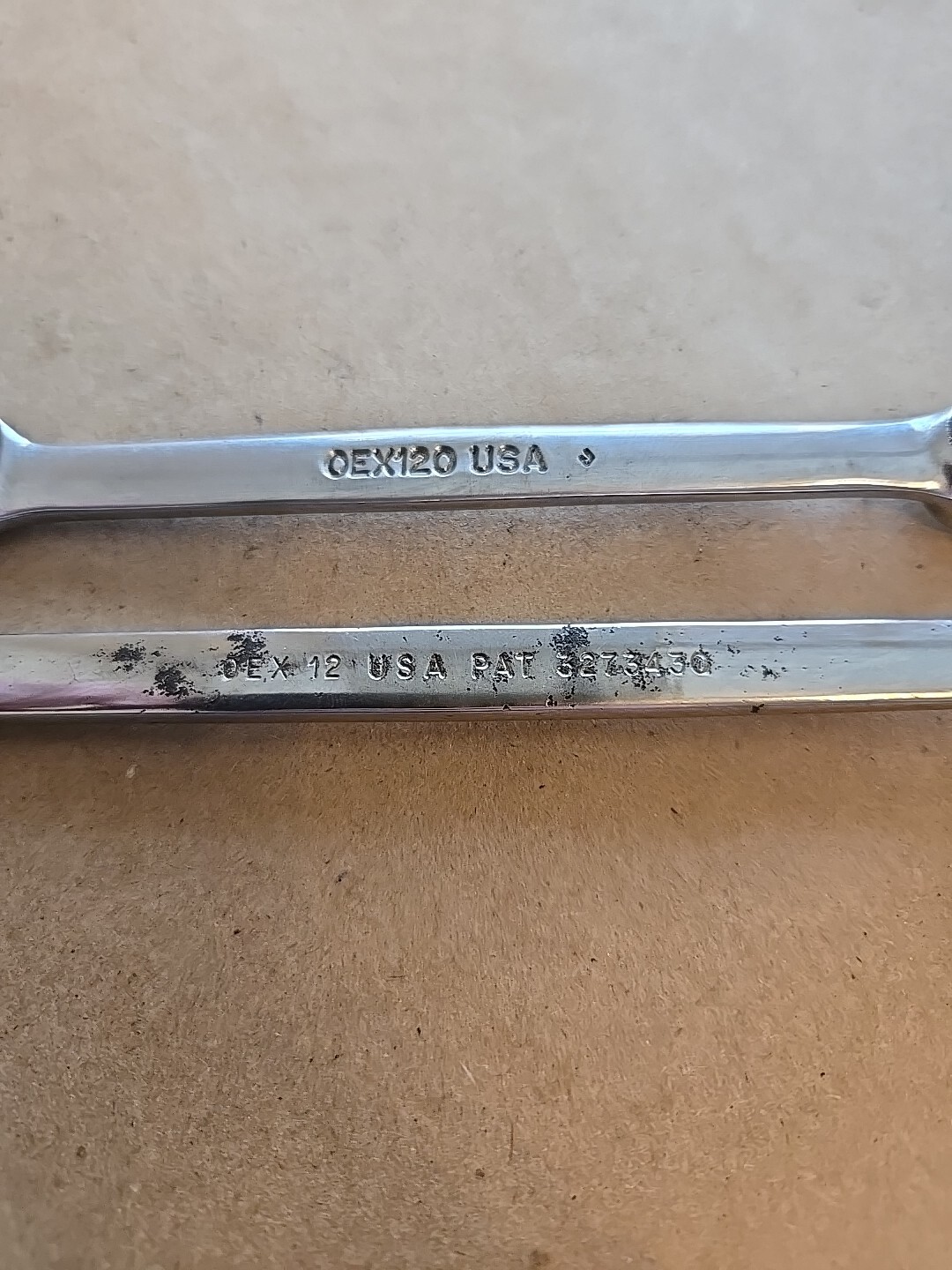Snap On 3/8″ 12PT SAE Chrome Short Standard Combination Wrenchs OEX120,OEX12