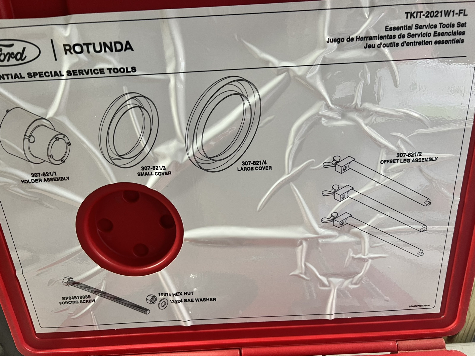 Ford Rotunda OTC 307-821 Remover Installer Set HF35 HF45 TKIT-2021W1-FL