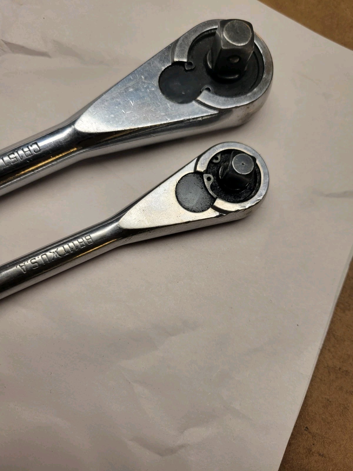 Matco Tools USA 1/2″& 3/8″ Drive Chrome Fixed Head 15″CR15T & 11″ BR11T RATCHETS