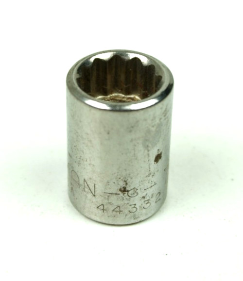Craftsman -G- 7/16″ 12 Point Shallow Chrome Socket 3/8″ Drive 44332 USA